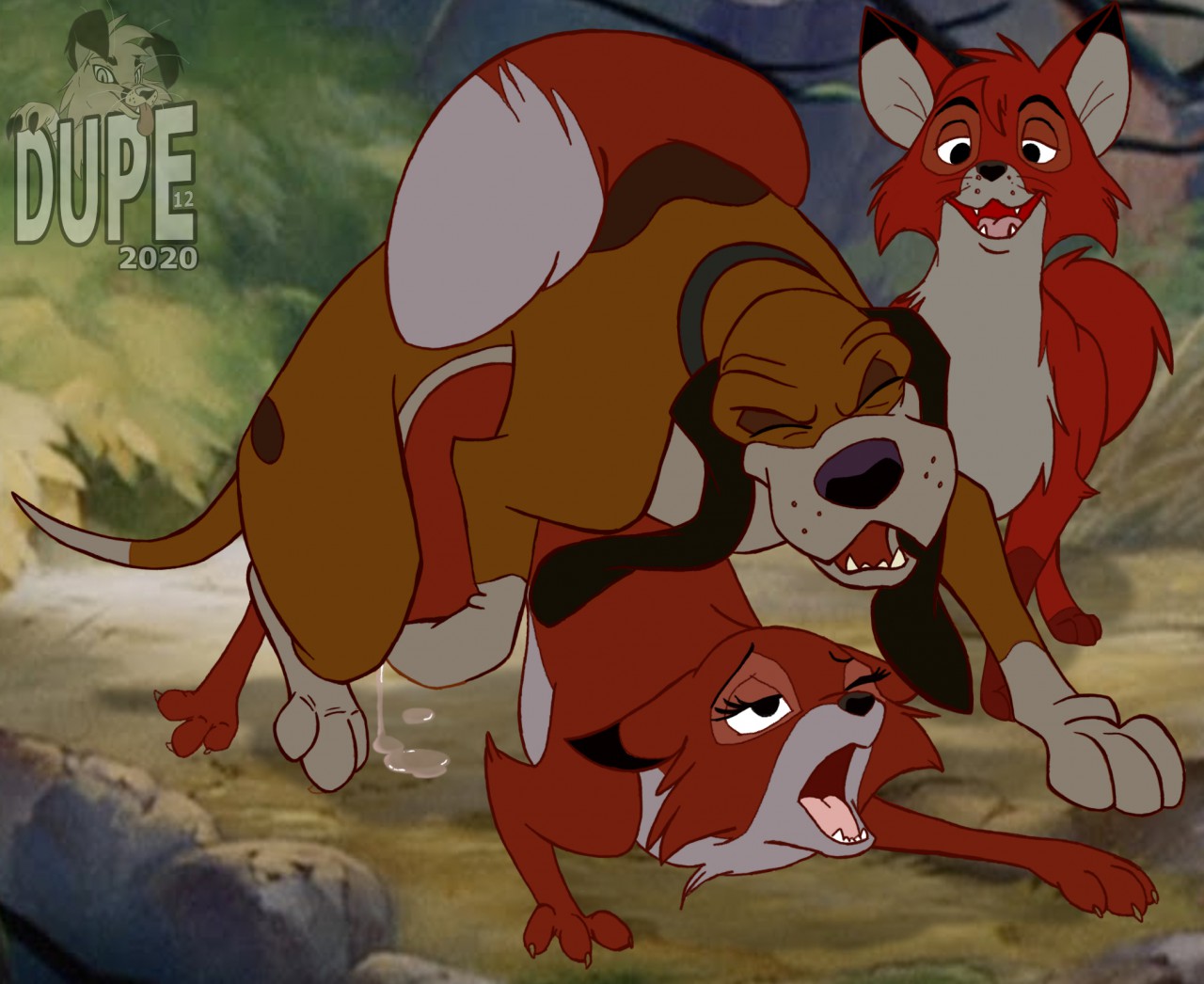 The fox and the hound tod and vixey