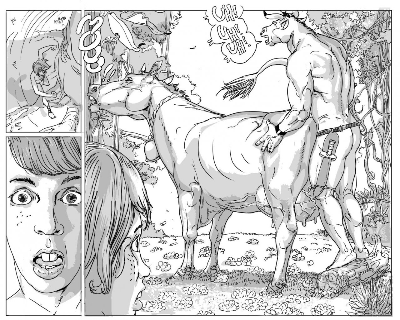 Порно комикс девочка корова фото 17