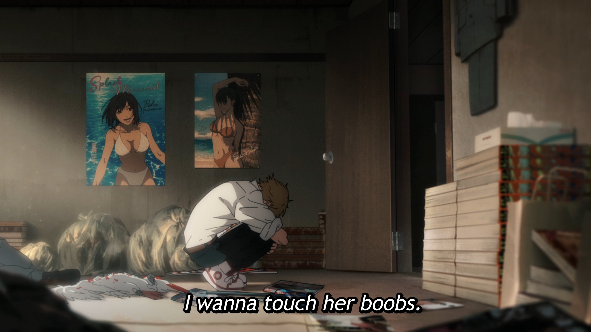 I wanna touch some boobs chainsaw man