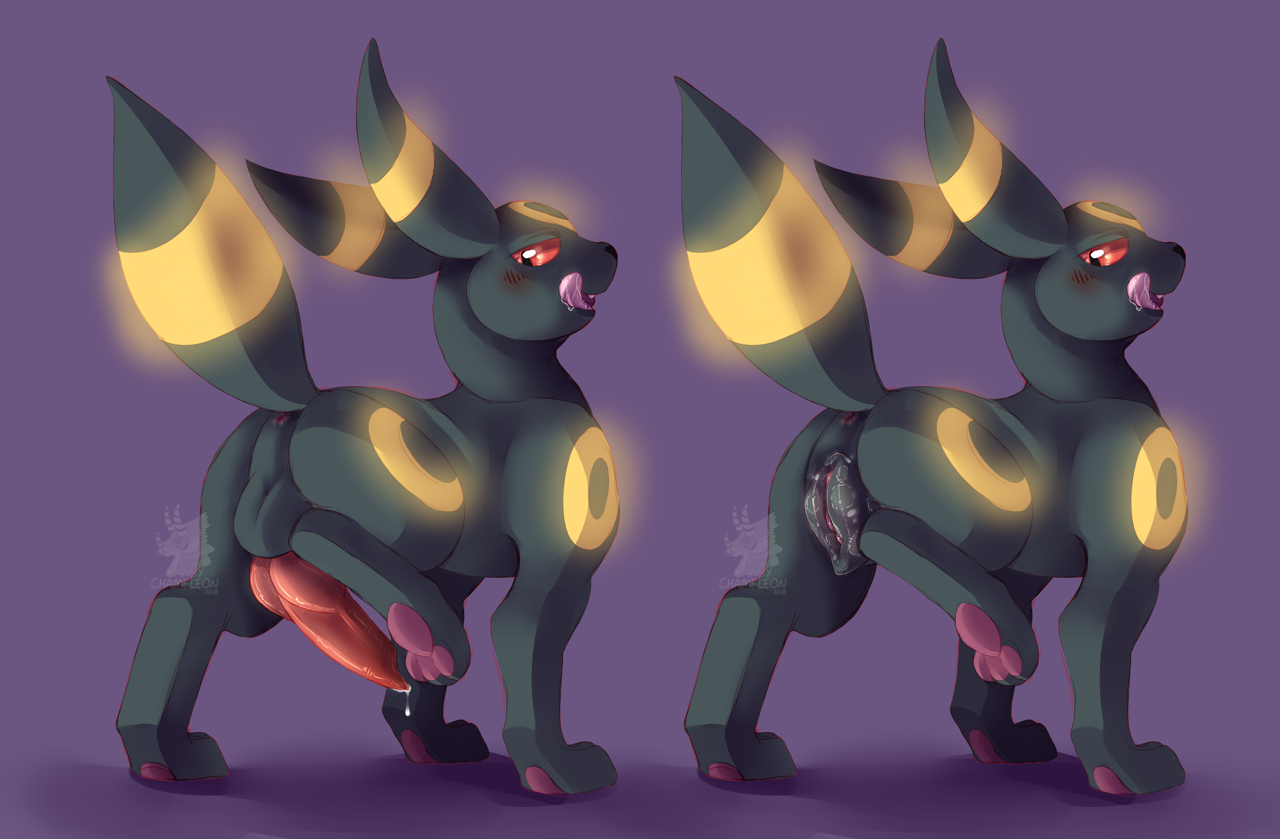 Yasi_dip : (repost) humanoid shiny umbreon 💙 * twicopy