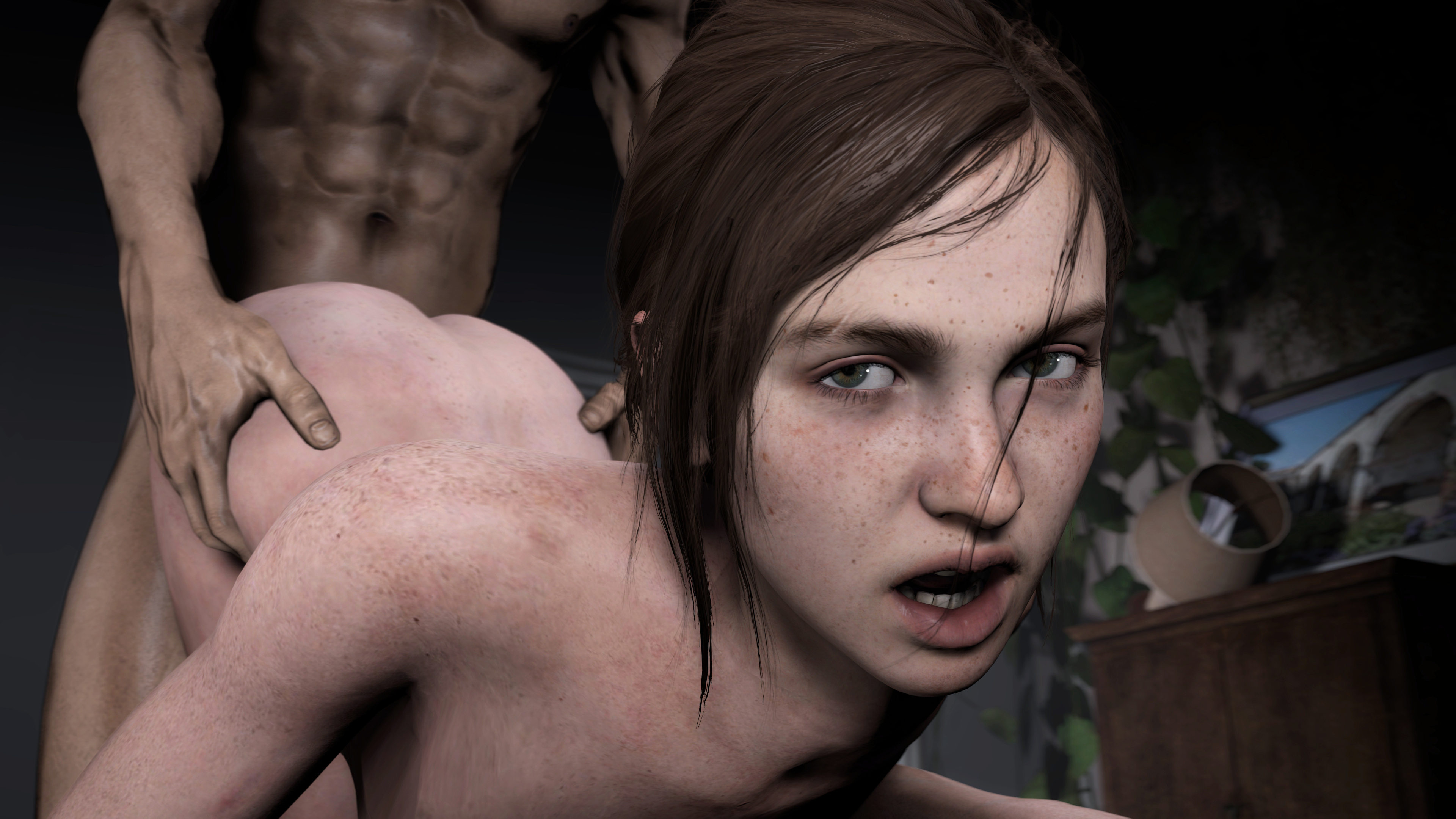 the last of us, 3d, tagme, 1boy, 1girls, ass, doggy style, ellie (the last...