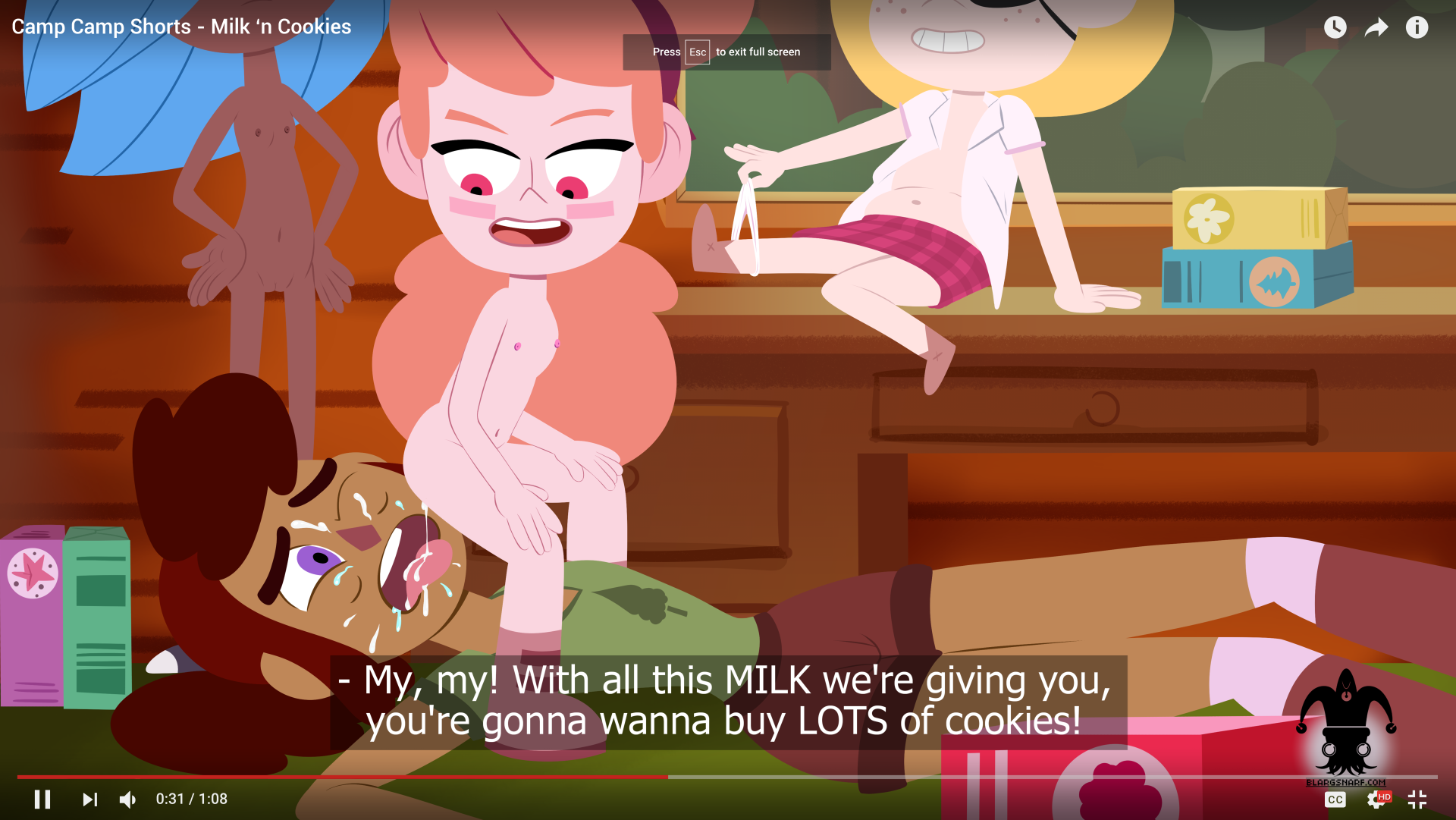 blargsnarf, gwen (camp camp), camp camp, rooster teeth, youtube, edit, phot...