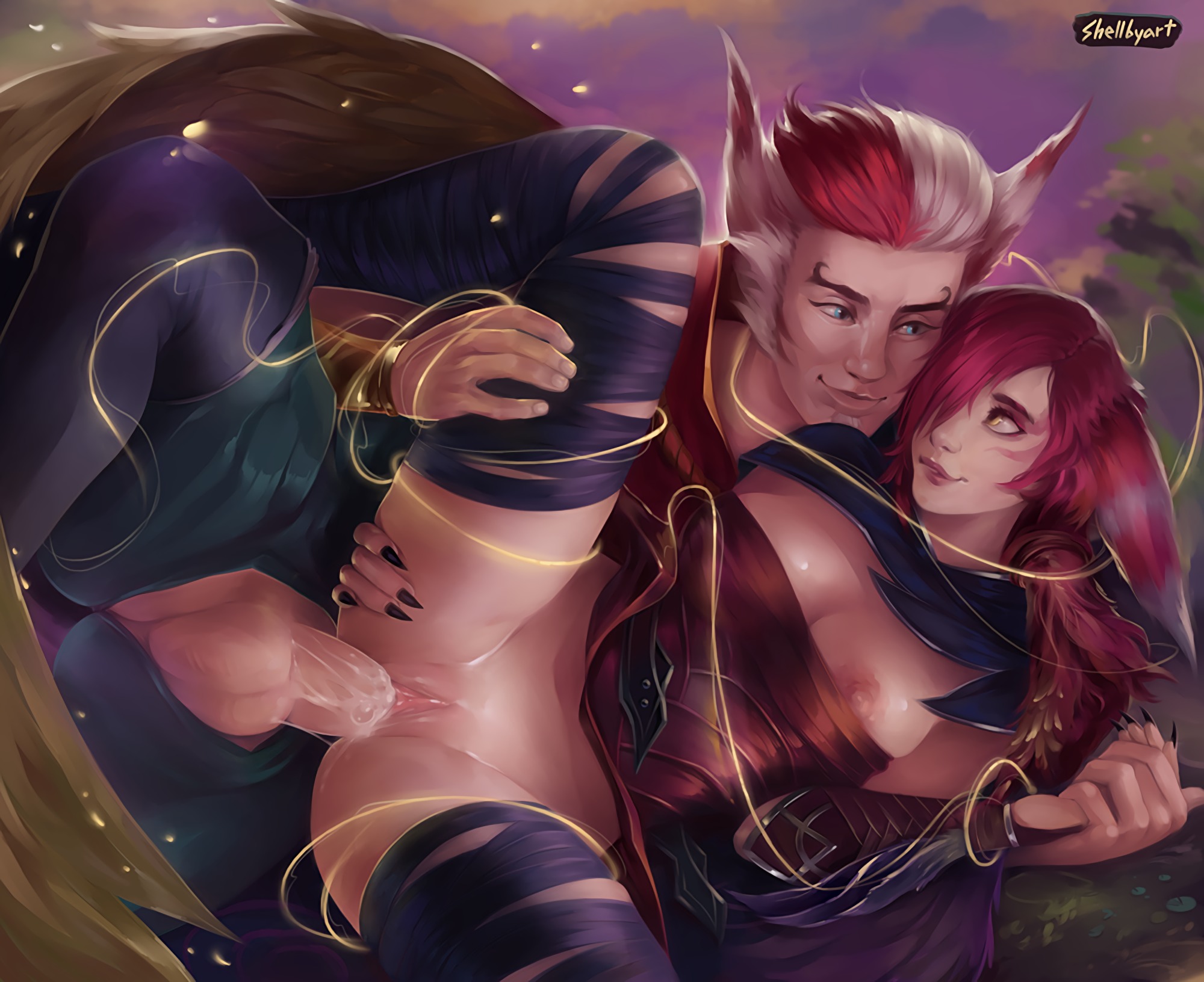 Lol xayah hentai фото 106