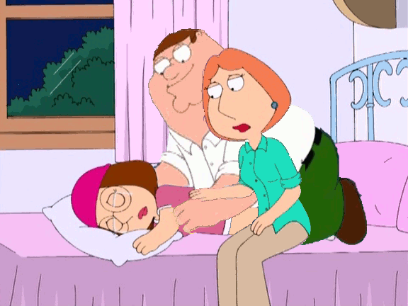 lois griffin, meg griffin, peter griffin, family guy, animated, female, hum...