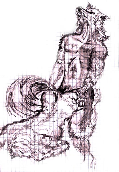2002, alekos, ambiguous penetration, anthro, breasts, canid, canine, canis, closed eyes, female, holding butt, http://us.vclart.net/vcl/artists/alekos/sex/index01-by-date.html, male, male/female, mammal, nude, penetration, raised tail, sex, wolf, 