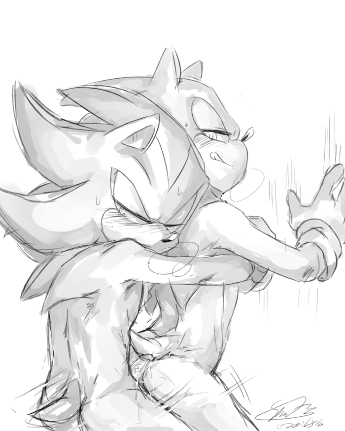 soina, shadow the hedgehog, sonic the hedgehog, sonic (series), anal, balls, cum, cum in ass, furry, gay, hedgehog, mammal, penis, 