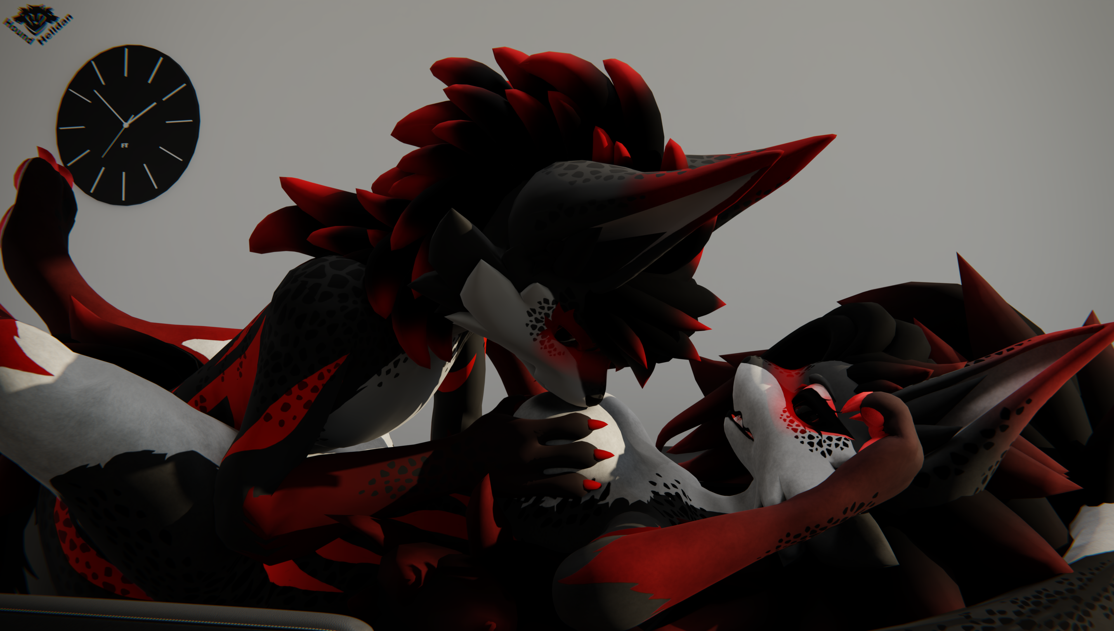 3d_(artwork) 4k 9:16 absurd_res anthro ass big_breasts blender_(artwork) blush bottomwear breast_play breast_suck breasts canid canid_demon canine clothing demon detailed_background digital_media_(artwork) duo eyeliner female freckled_arms freckled_breasts freckled_butt freckled_chest freckled_face freckled_legs freckled_shoulders freckled_thighs freckles from_front_position furniture hand_on_breast hand_on_butt hand_on_shoulder hellhound hi_res highlights_(coloring) hound_(hound_helldan) hound_helldan hybrid incest_(lore) jennifer_(hound_helldan) lying makeup male male/female mammal markings missionary_position mother_(lore) mother_and_child_(lore) mother_and_son_(lore) mythological_canine mythological_creature mythology novabeast on_back on_table pants parent_(lore) parent_and_child_(lore) parent_and_son_(lore) penetration red_eyeliner red_eyes red_highlights sex son_(lore) sucking table tail vaginal_penetration watermark