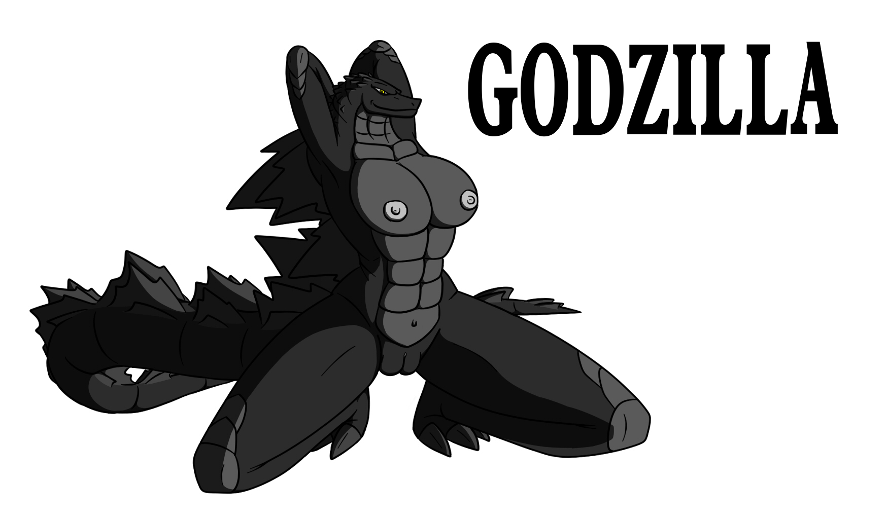 Godzilla naked