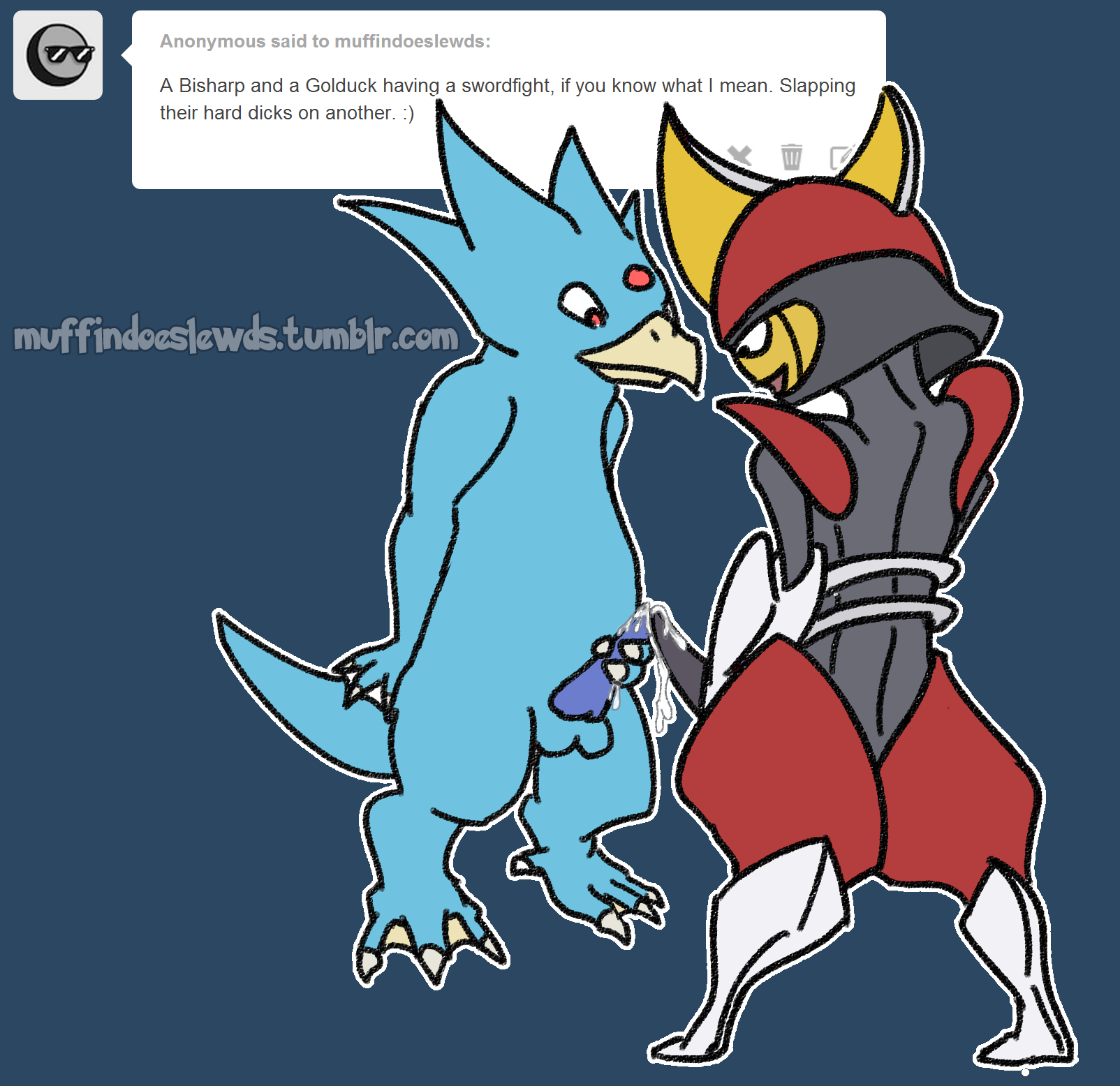 Rule34 - If it exists, there is porn of it / anoddscot, bisharp, golduck /  813642