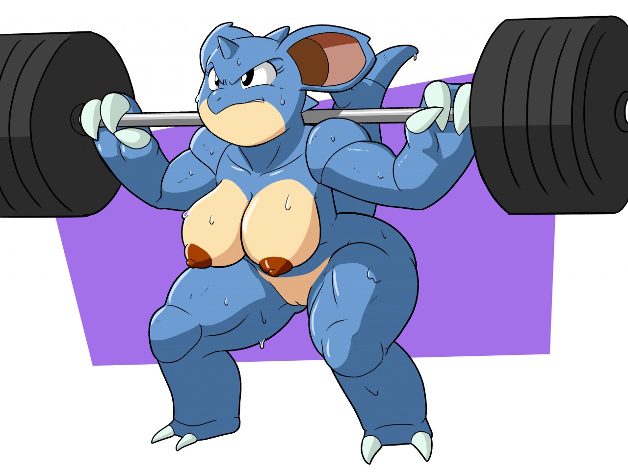 nidoqueen, original character, nintendo, pokemon rgby, simple background, white background, 1girls, anthro, anthrofied, breasts, chubby, claws, exercise, feet, female, female only, huge ass, huge breasts, muscular, muscular female, nipples, nude, pokemon, pokemorph, pussy, reptile, scalie, solo, standing, sweat, tail, thick thighs, tortoisesensei, video games, weightlifting, wet, wide hips, 