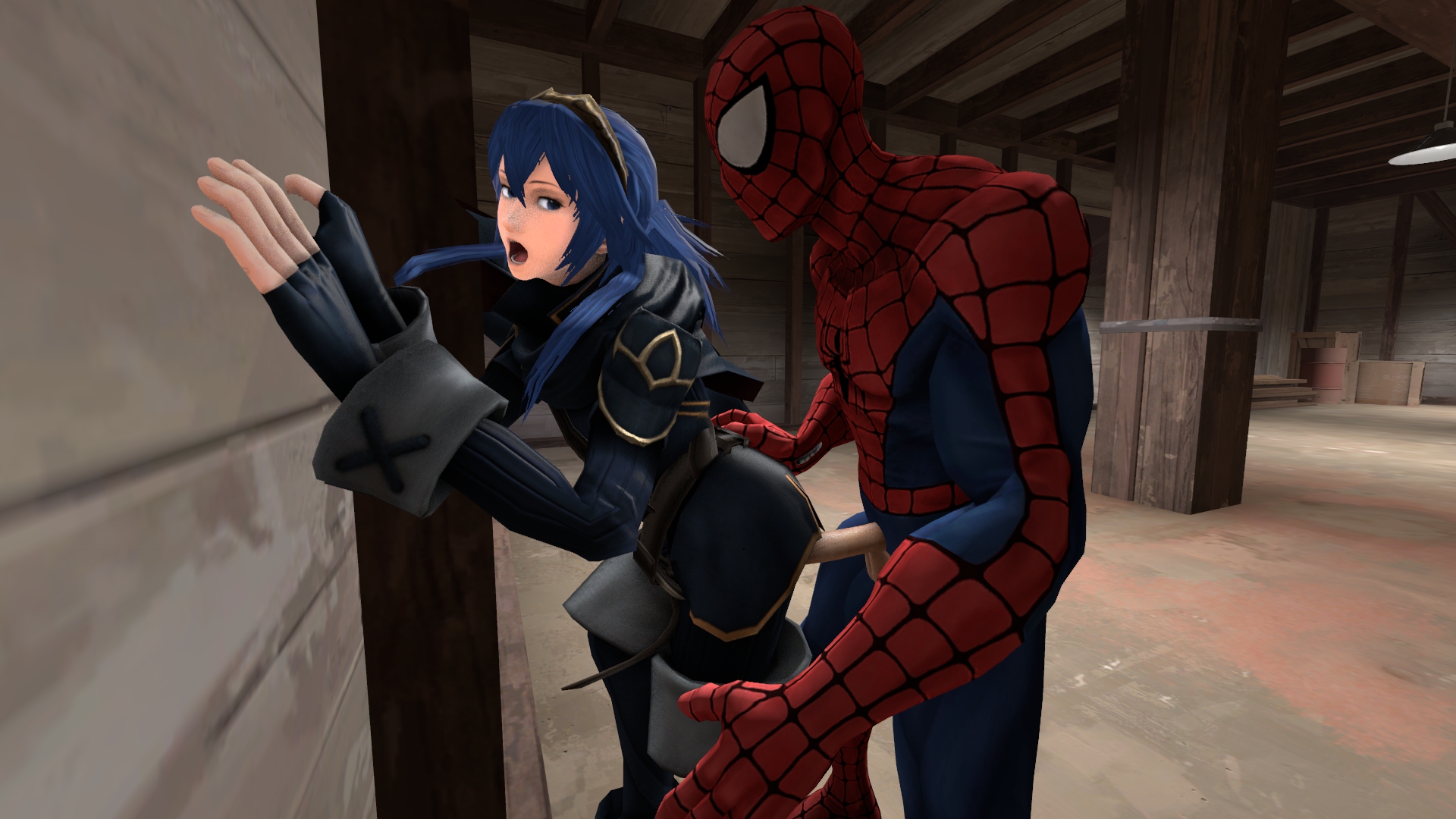 Spider man x lucina