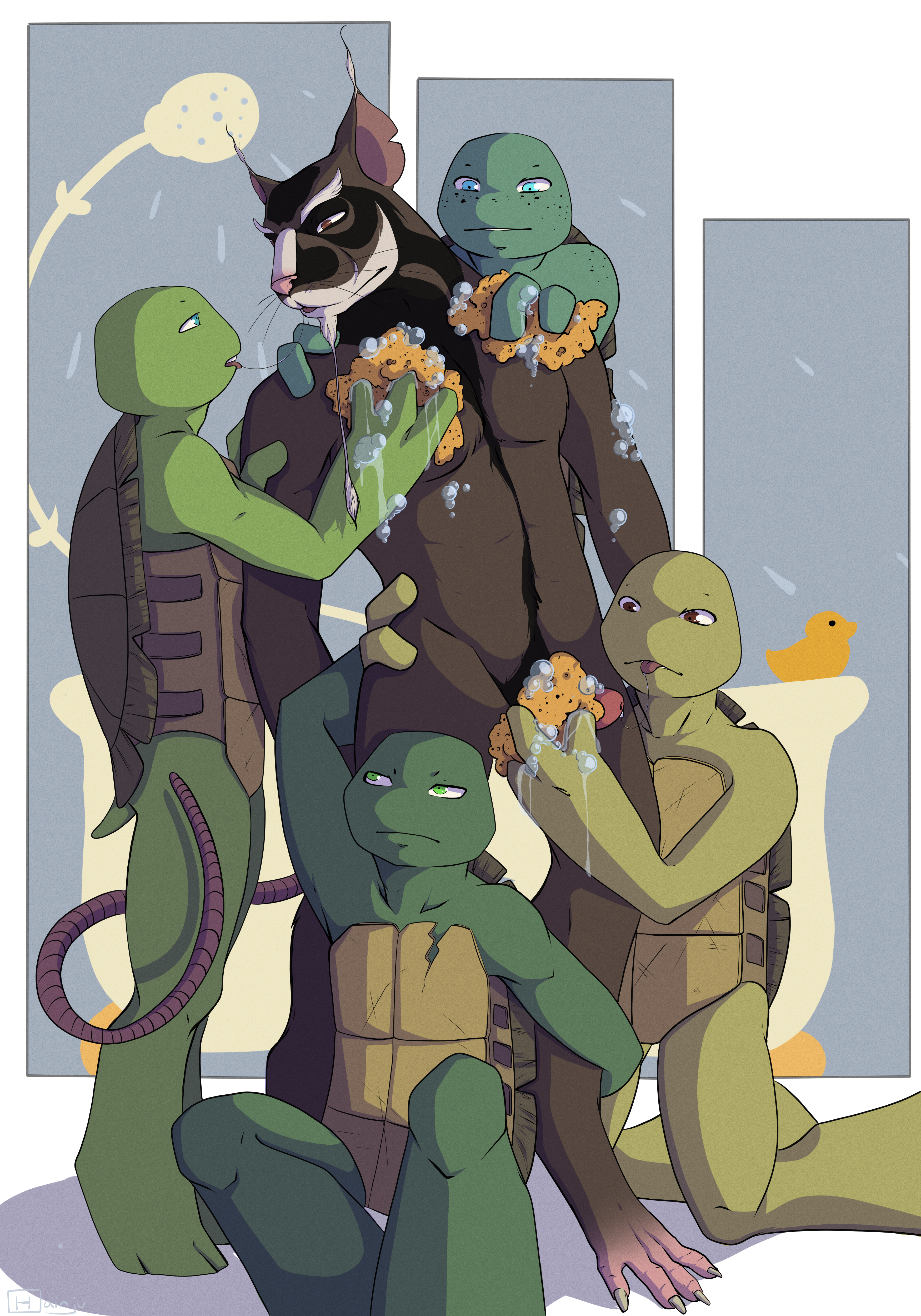 donatello, leonardo, michelangelo, raphael, splinter, teenage mutant <b>ninja</b> <b>turtles</b>...