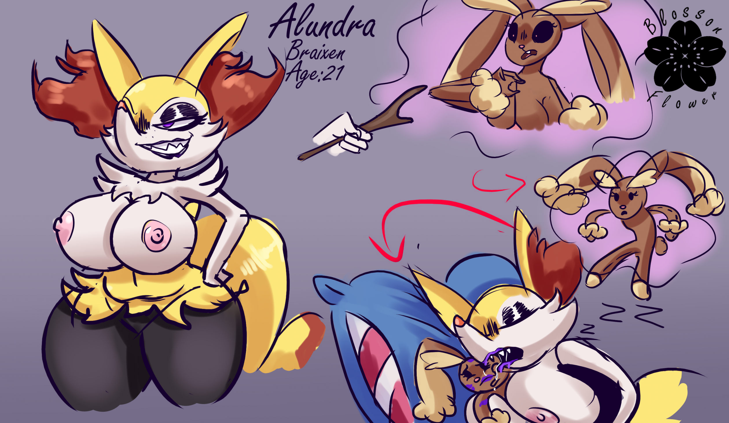 Rule34 - If it exists, there is porn of it  braixen, lopunny, nidoqueen,  pokemon (species)  6977823