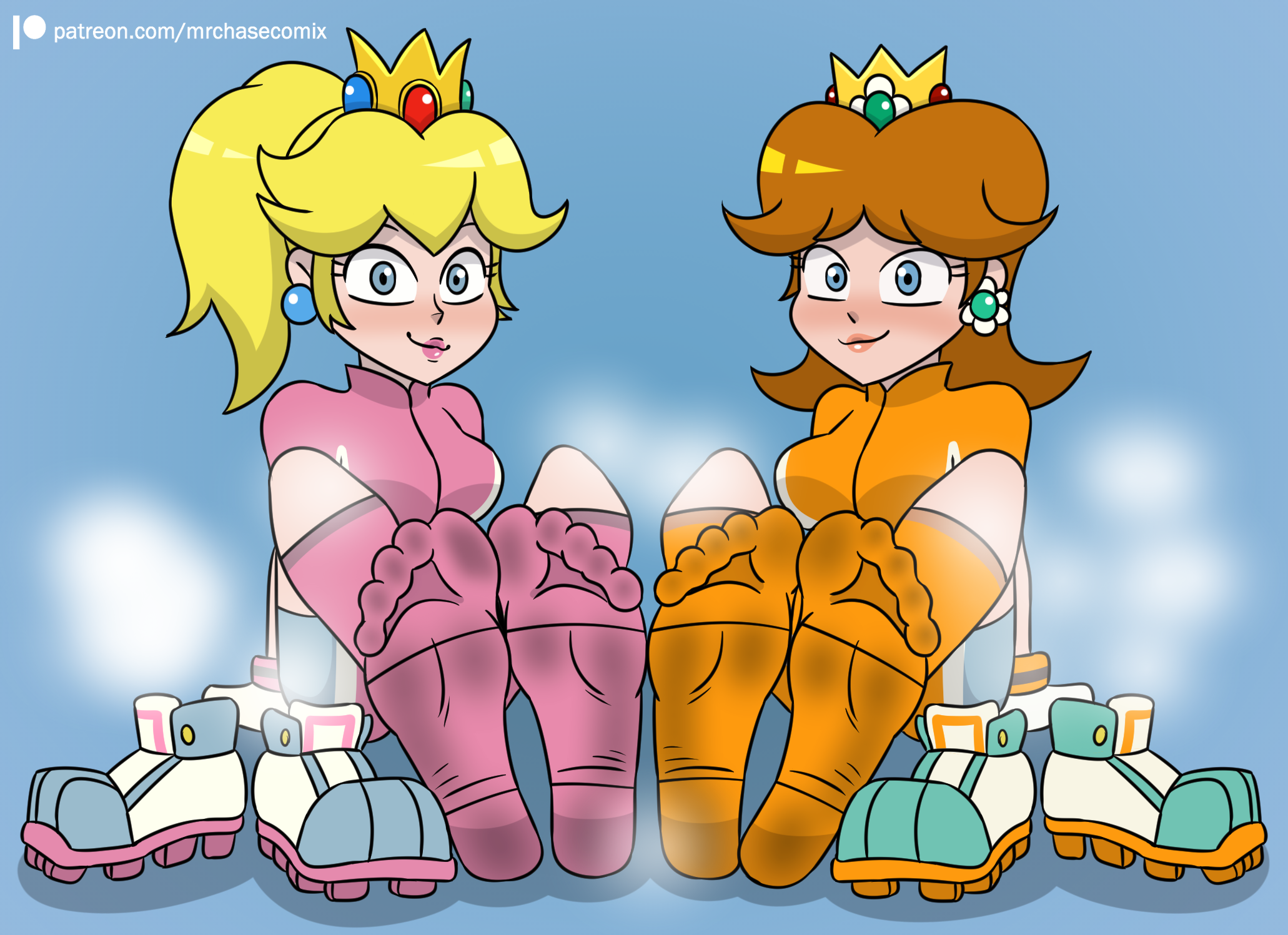 Rule34 - If it exists, there is porn of it / mrchasecomix, princess daisy, princess  peach / 5135566