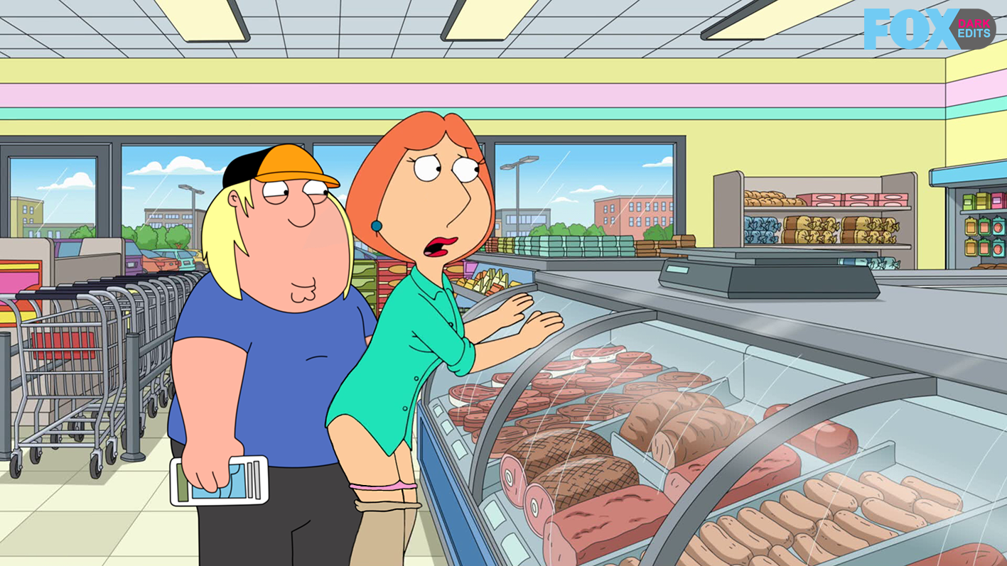 foxdarkedits, chris griffin, lois griffin, family guy, exhibitionism, humil...