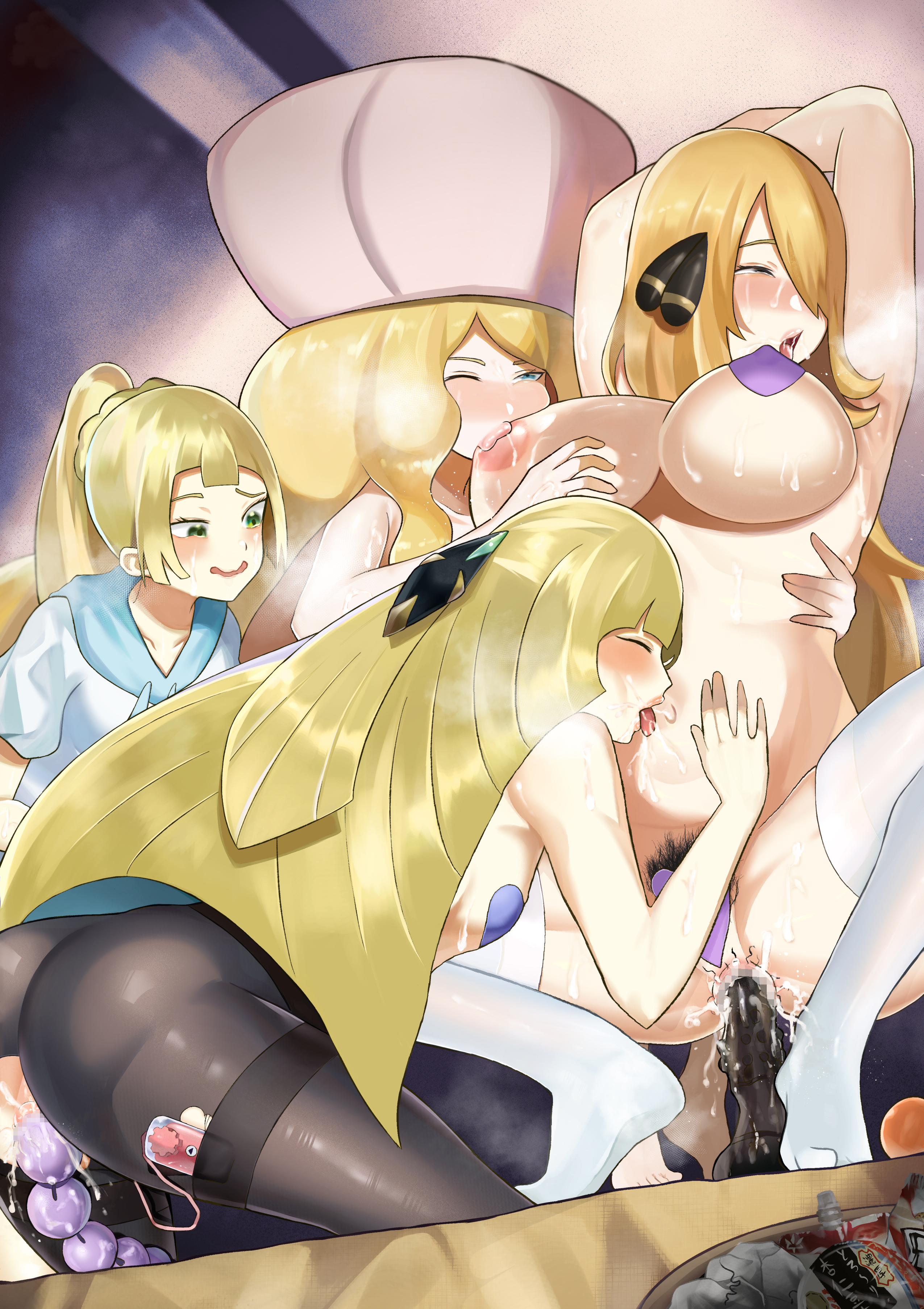 Rule34 - If it exists, there is porn of it  caitlin (pokemon), cynthia  (pokemon), lillie (pokemon), lusamine (pokemon)  4517809