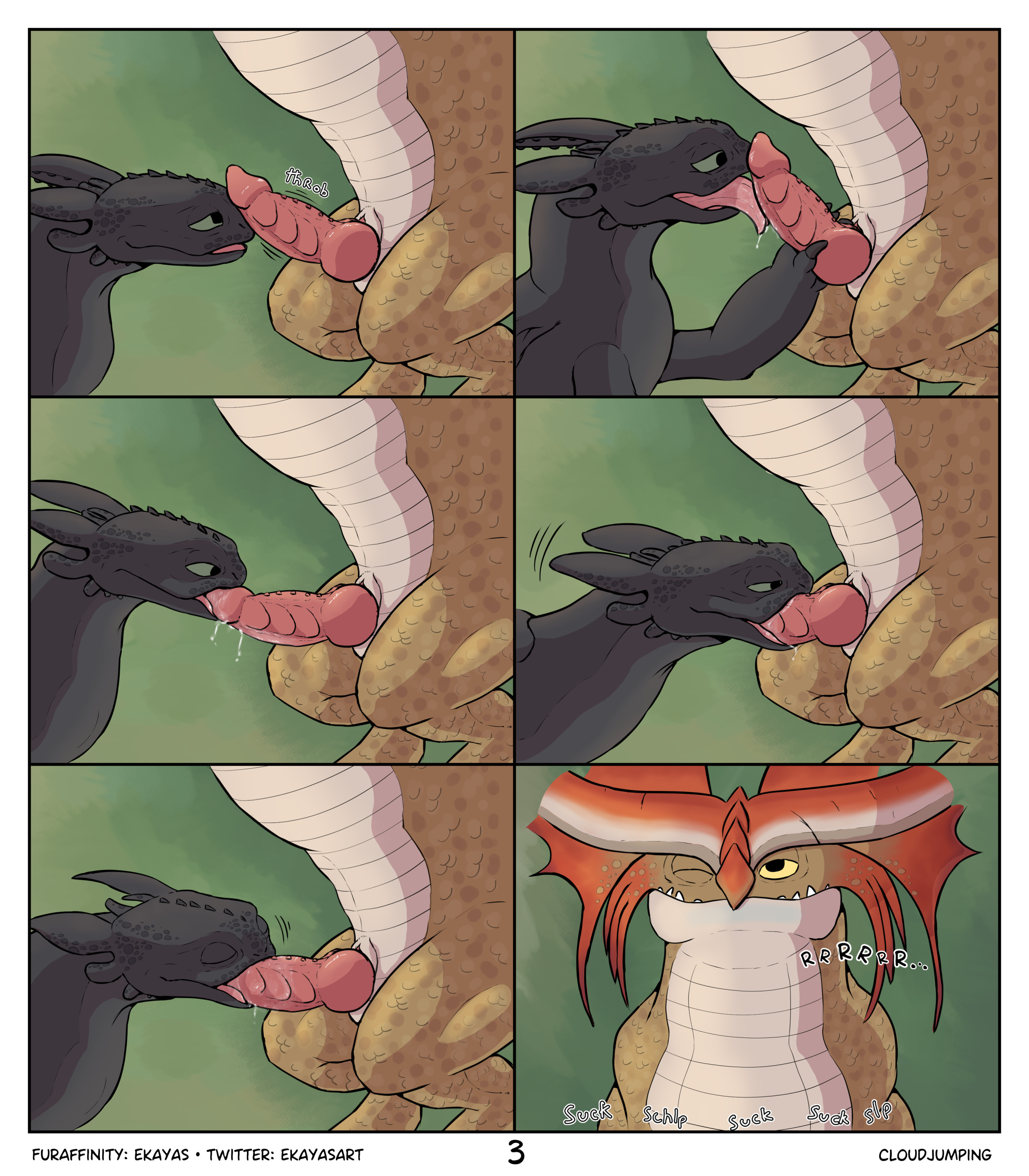Gay dragon comic