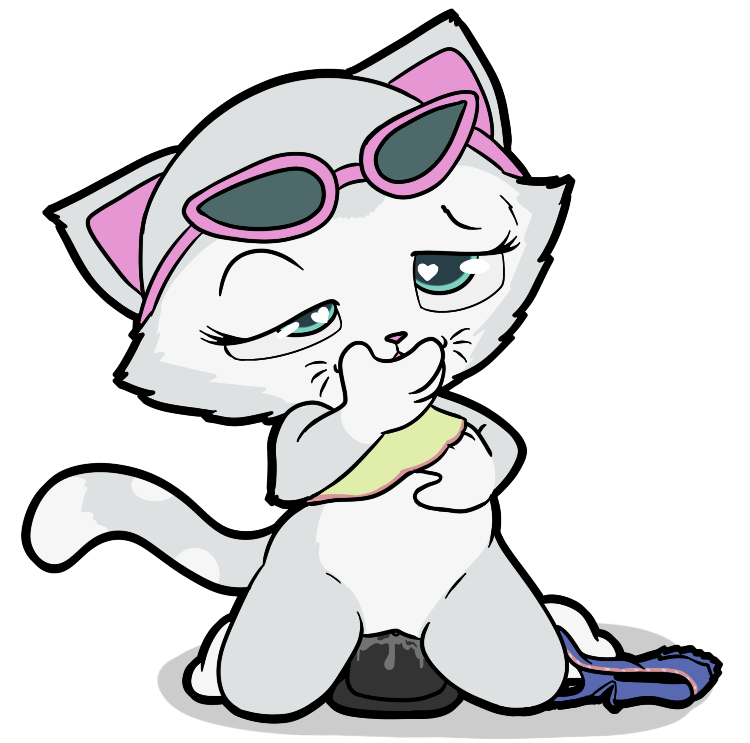 shenhibiki, 44 cats, discovery kids, digital media (artwork), alpha channel, anthro, autopenetration, blue eyes, bodily fluids, bottomless, clothed, clothing, domestic cat, ejaculation, eyebrows, eyewear, eyewear on head, felid, feline, felis, female, fur, furrypatrol, genital fluids, grey body, grey fur, half-closed eyes, hand on mouth, hand under shirt, looking pleasured, mammal, masturbation, midriff, milady (44 cats), narrowed eyes, pants around one leg, penetration, pussy juice, raised eyebrow, sex toy, shirt, solo, spotted tail, sunglasses, sunglasses on head, tank top, topwear, 