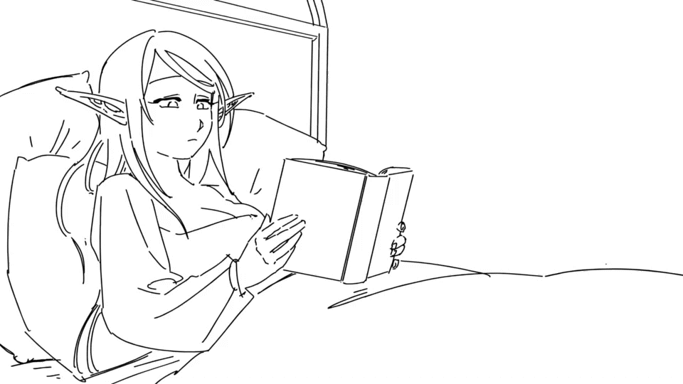 2girls animated bed bedroom bedroom_eyes bedroom_sex big_breasts blanket blush breasts cunnilingus cunnilingus_pov dominant_female elf elf_female female female/female female_only femdom lesbian_couple lesbian_sex licking long_hair madeverette multiple_females multiple_girls oral oral_sex original pajamas pussy shaved_pussy short_hair sketch submissive_female surprise_cunnilingus surprise_oral surprise_sex thighs under_the_covers yuri