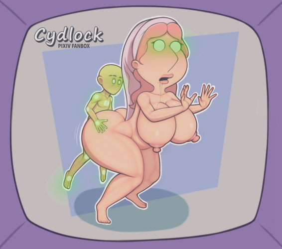 cydlock, lois griffin, family guy, ass, big ass, breasts, busty, curvy, doggy style, female, huge ass, huge breasts, milf, orange hair, sex, smaller male, 