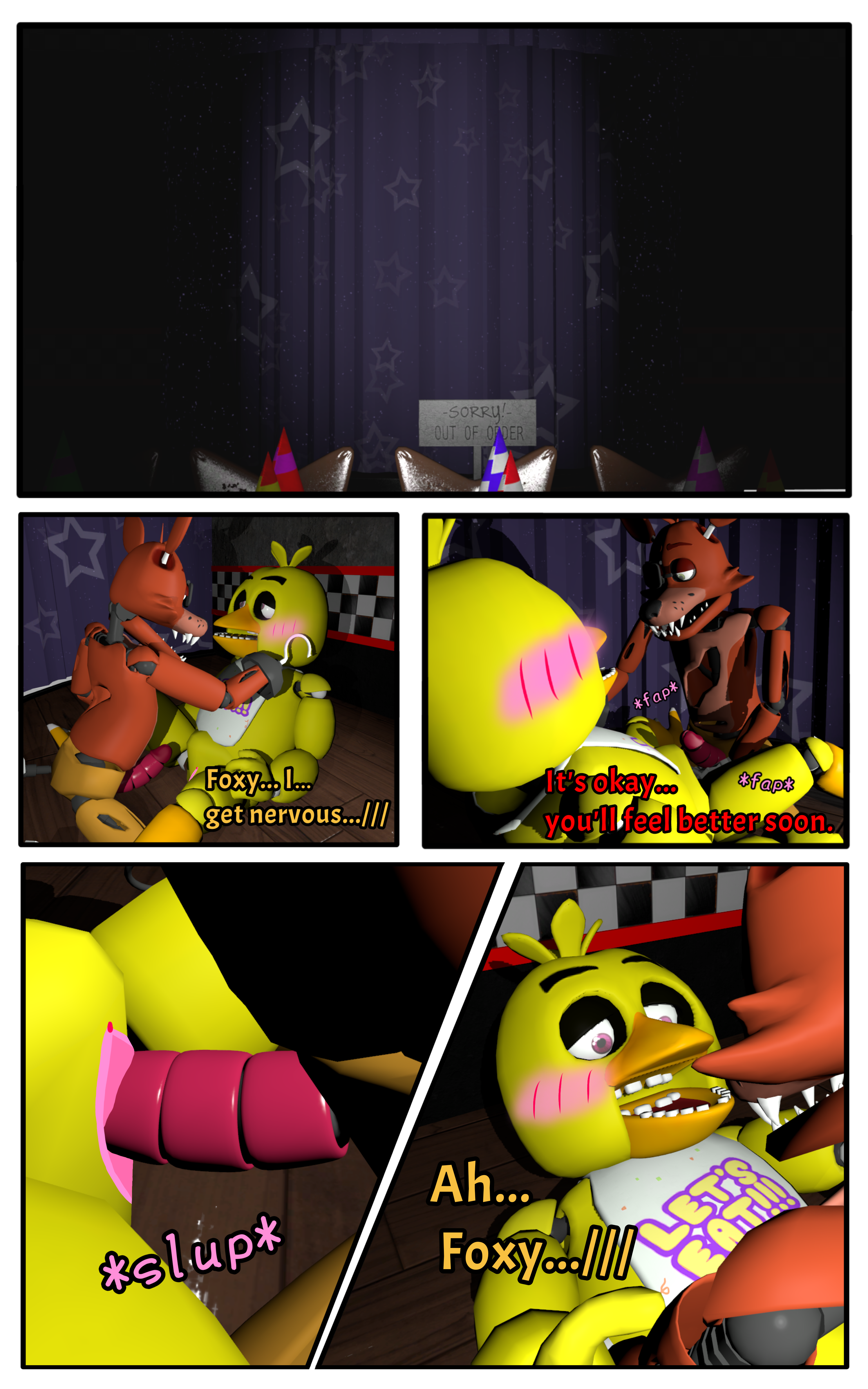 Rule34 - If it exists, there is porn of it / chica (fnaf), foxy (fnaf) /  7164838