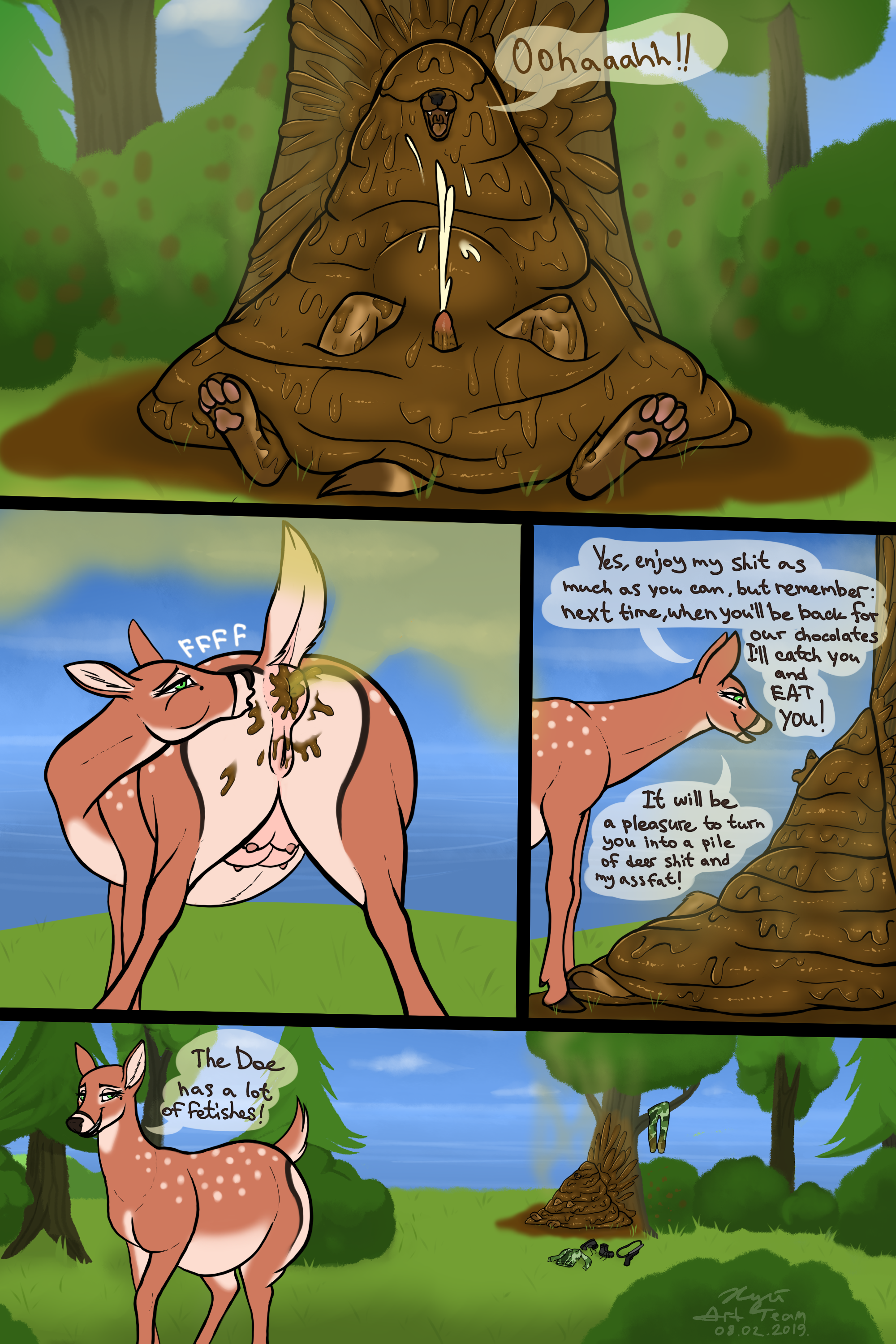 Porn comic deer shit