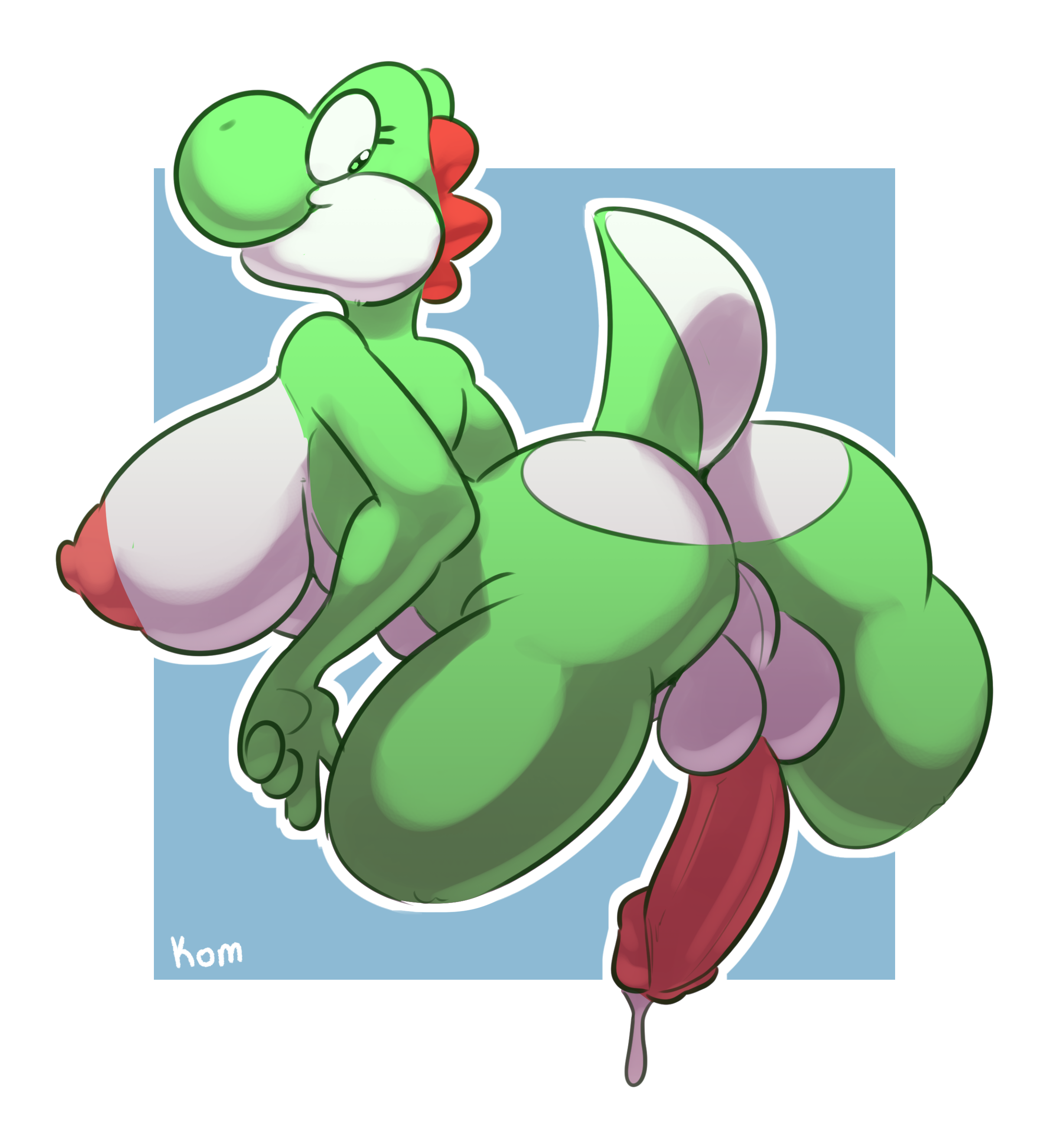 Rule34 - If it exists, there is porn of it  komponi, green yoshi, yoshi   2094241