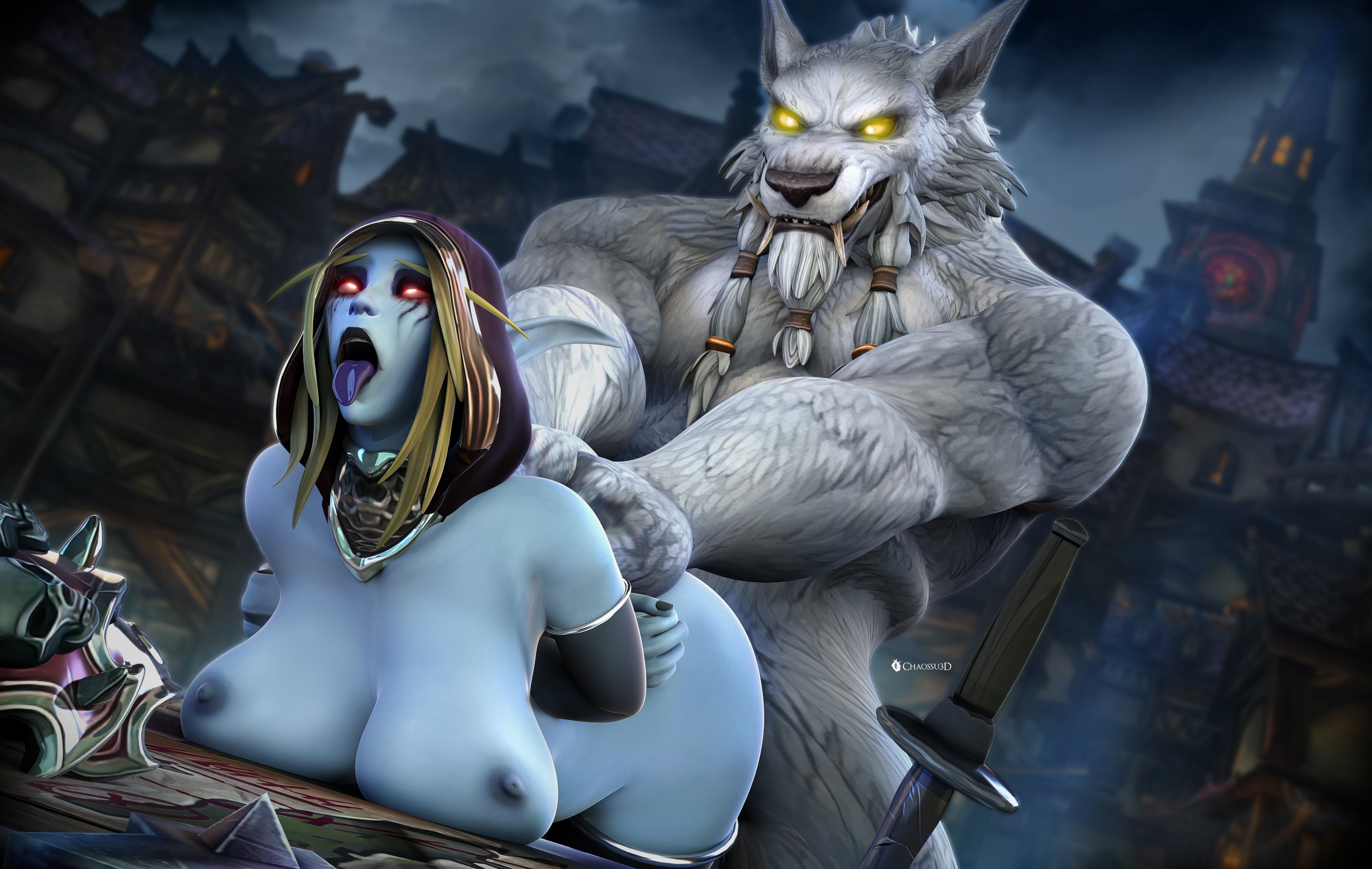 Rule34 - If it exists, there is porn of it / blood elf, genn greymane,  sylvanas windrunner, worgen / 5656641