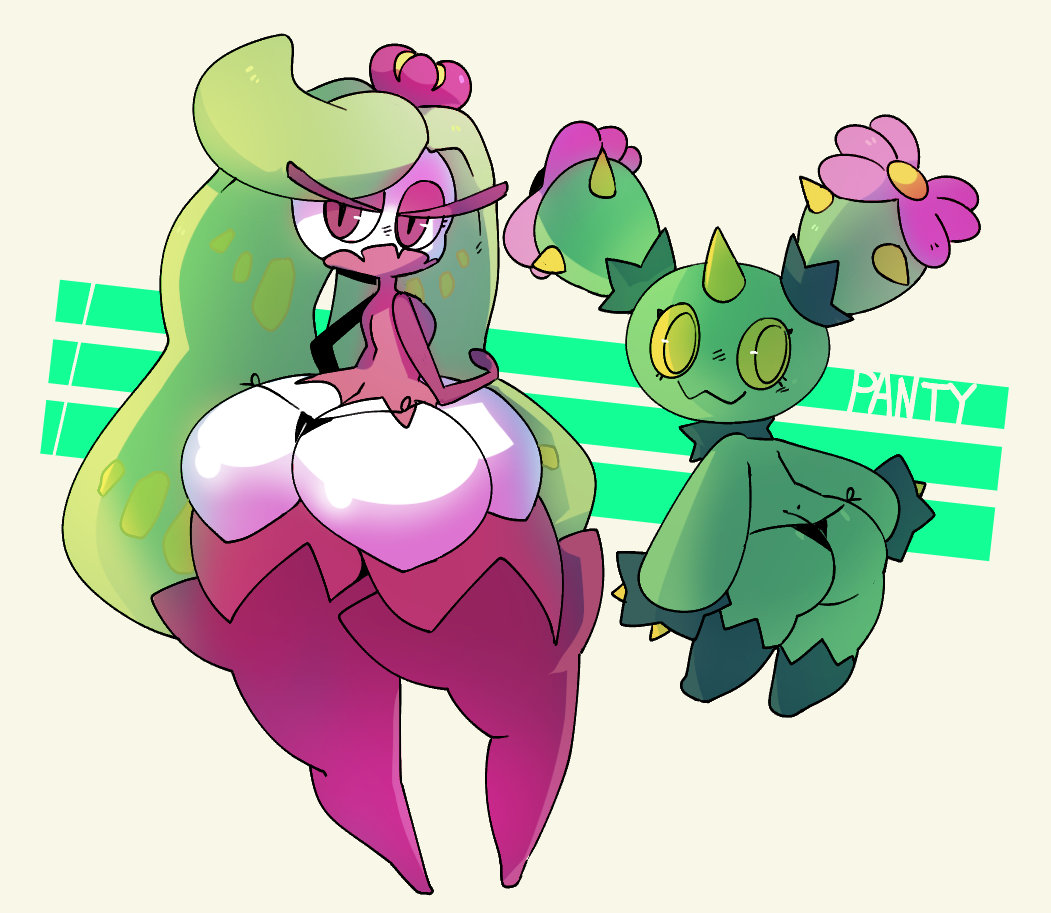 gats, maractus, tsareena, nintendo, text, ass, female, flora fauna, huge as...