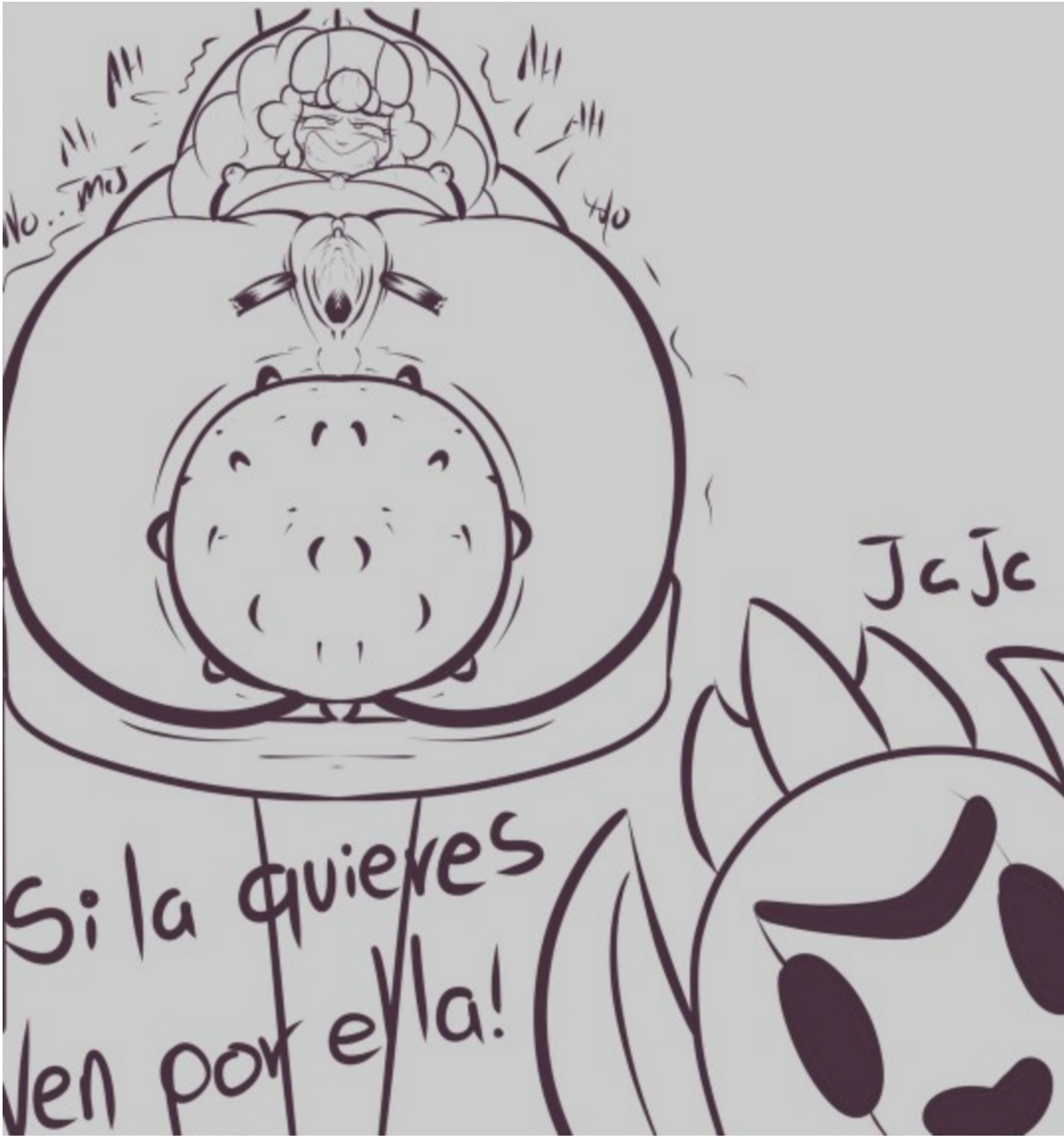 anal brawl_stars breasts comic cum cum_inside dark_lord_spike female gaping_anus legs_up meg_(brawl_stars) no_color nude nude_female open_pussy pussy sfcompany1e_(artist) spike_(brawl_stars) spiked_ball spiked_ball_in_ass spread_anus stretched_anus