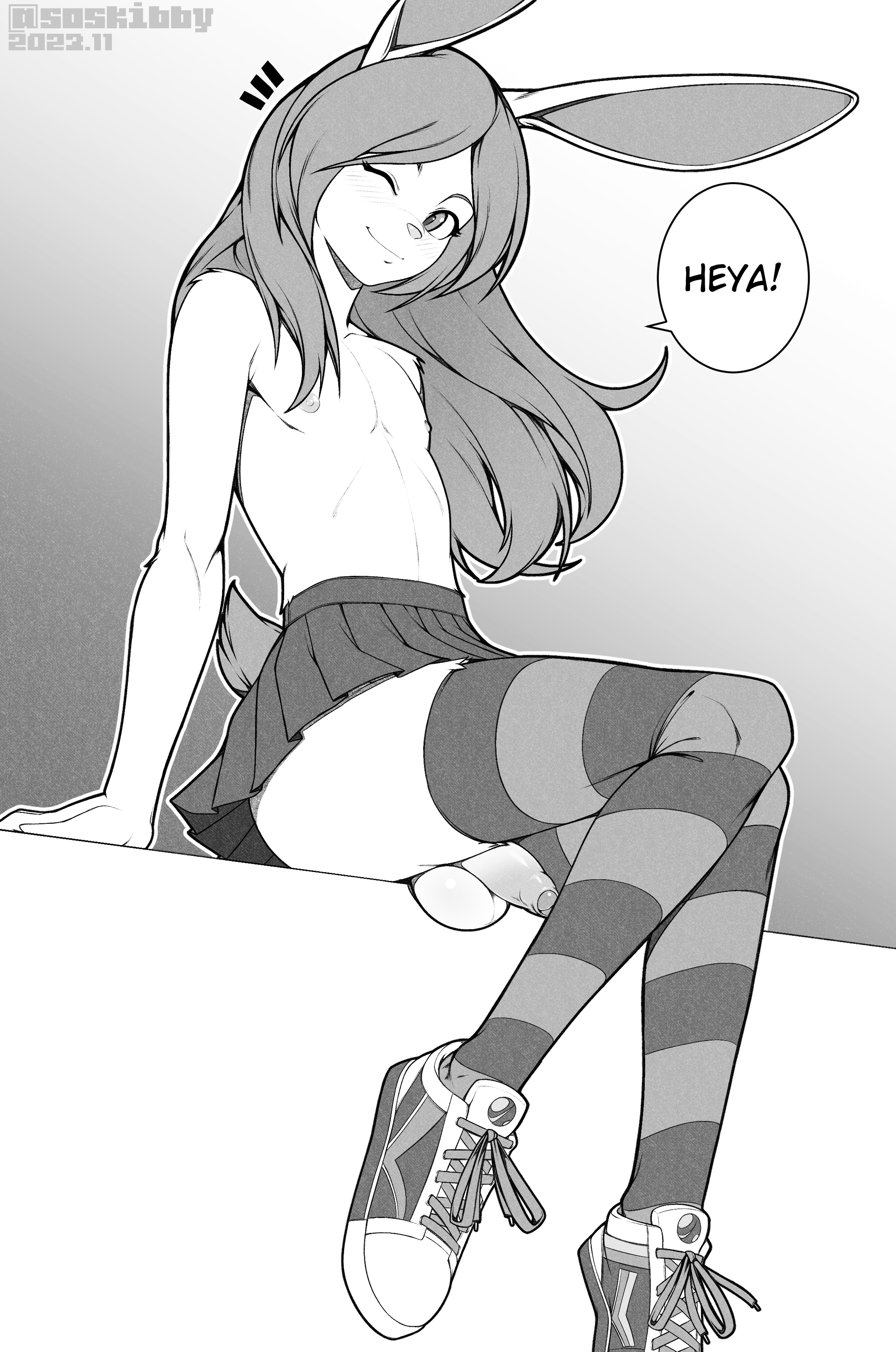 skibby, absurd res, digital media (artwork), greyscale, hi res, monochrome,...