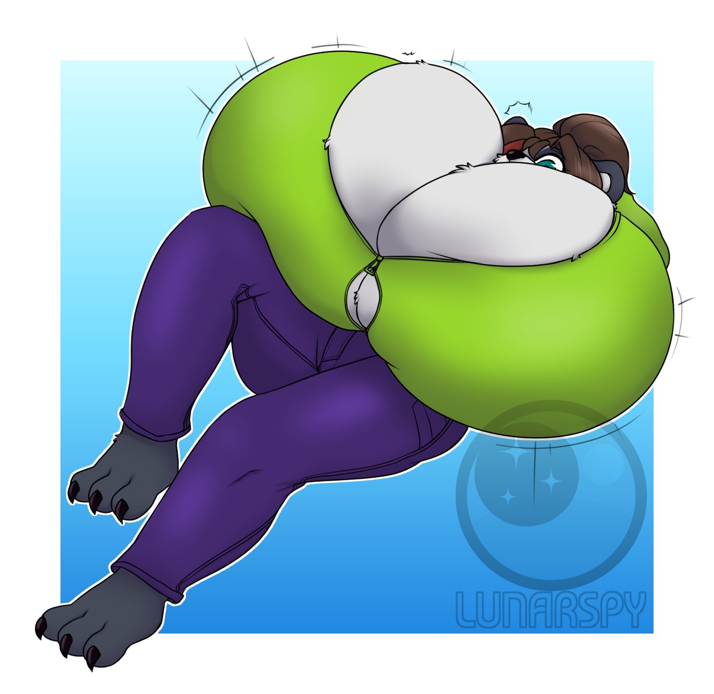 tagme, big breasts, female, furry, huge breasts, lunarspy, panda, 