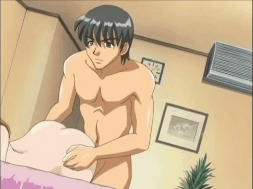bakunyu oyako, animated, doggy style, from behind, moaning, sex, 