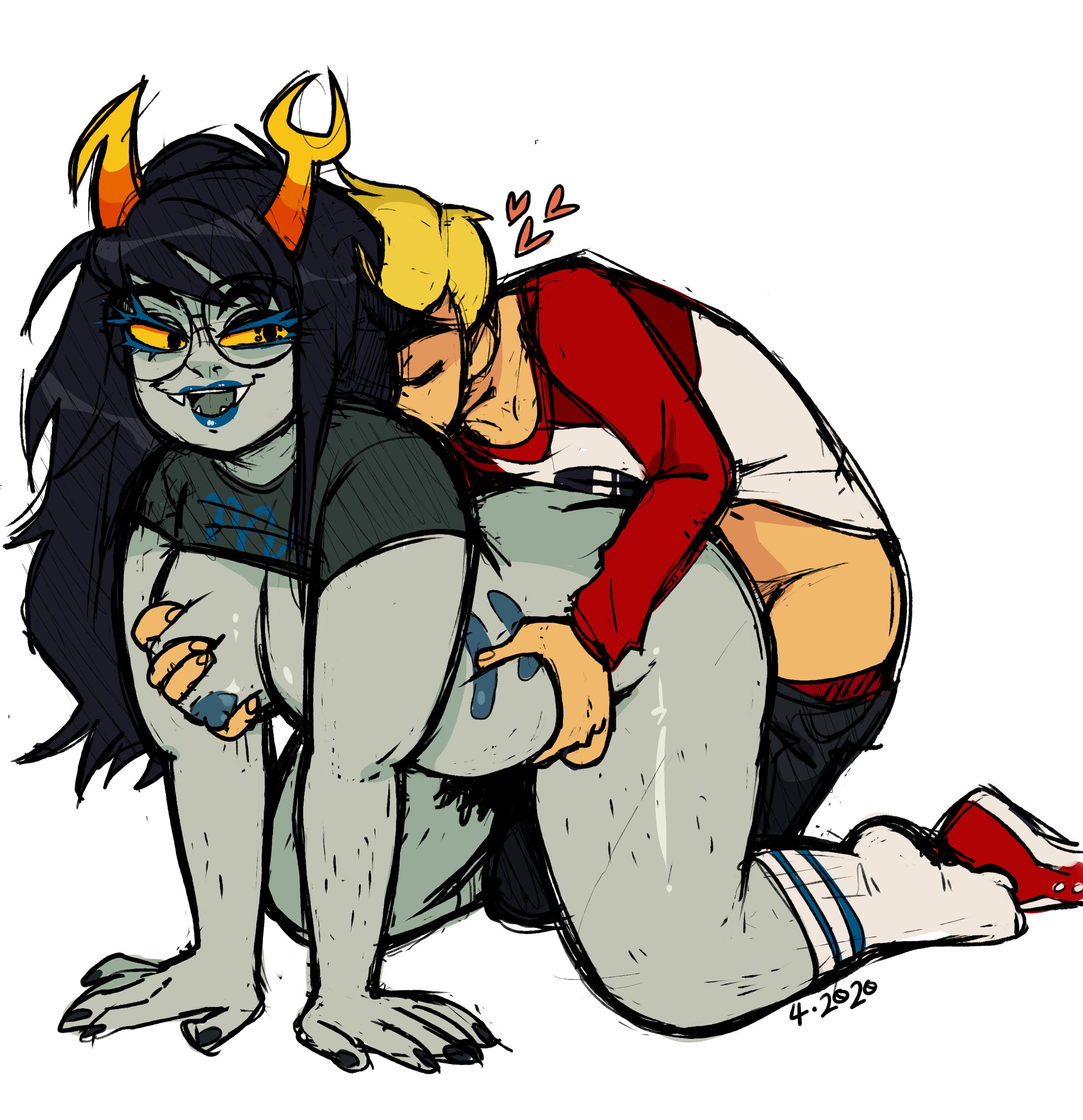 Rule34 - If it exists, there is porn of it / sneel, dave strider, vriska  serket / 3612804