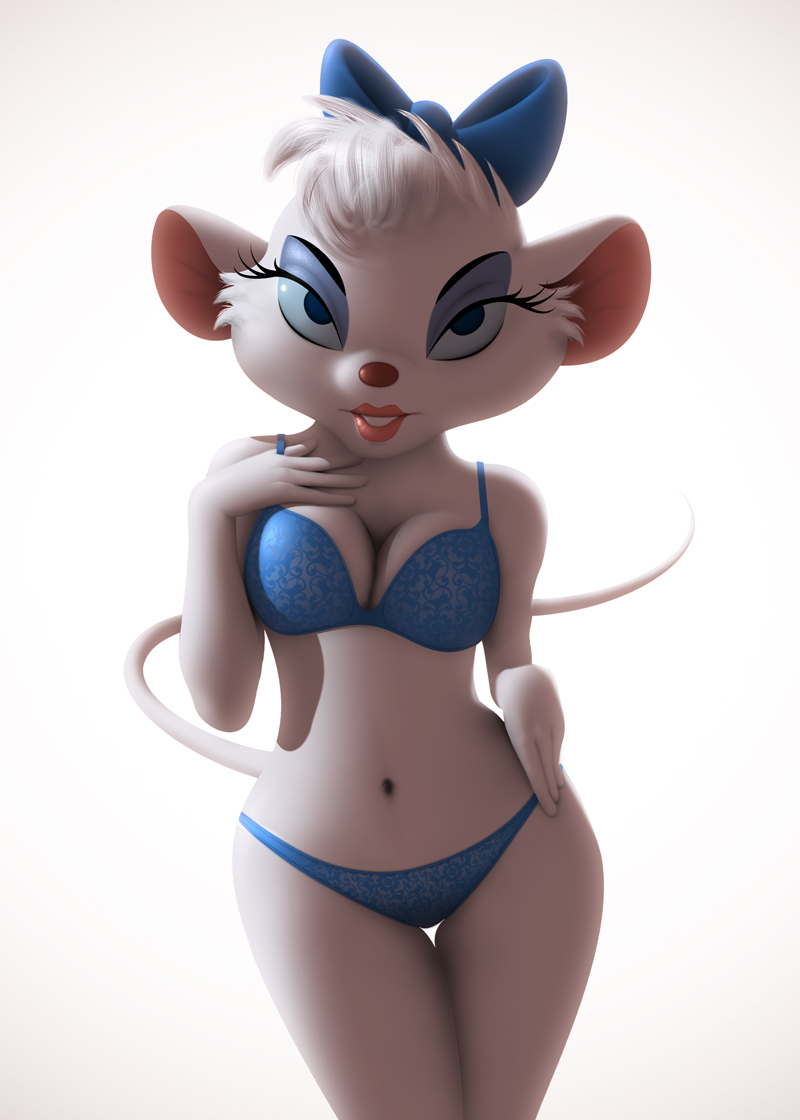 miss kitty mouse, disney, the great mouse detective, anthro, bra, clothing,...