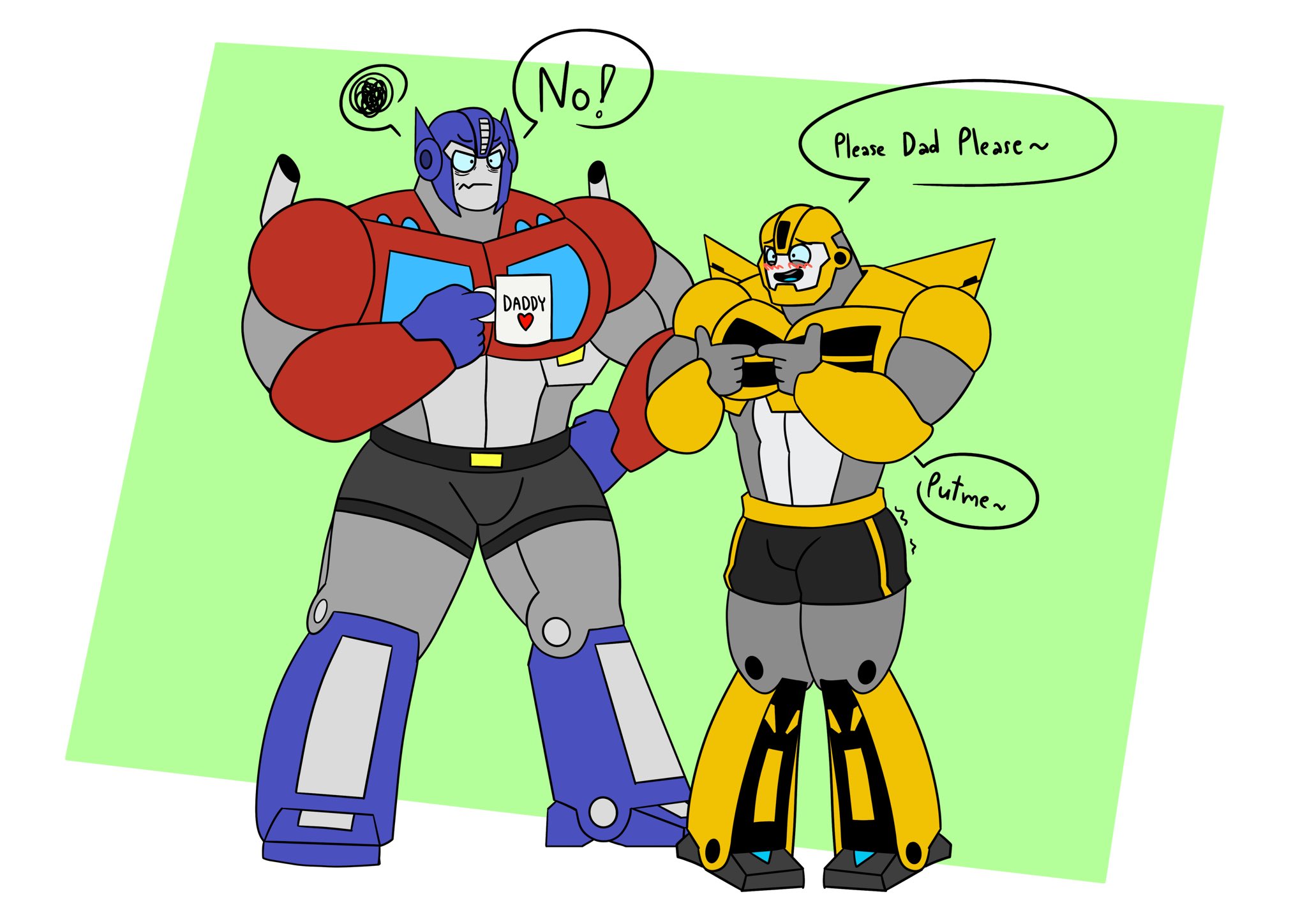 Optimus prime x bumblebee