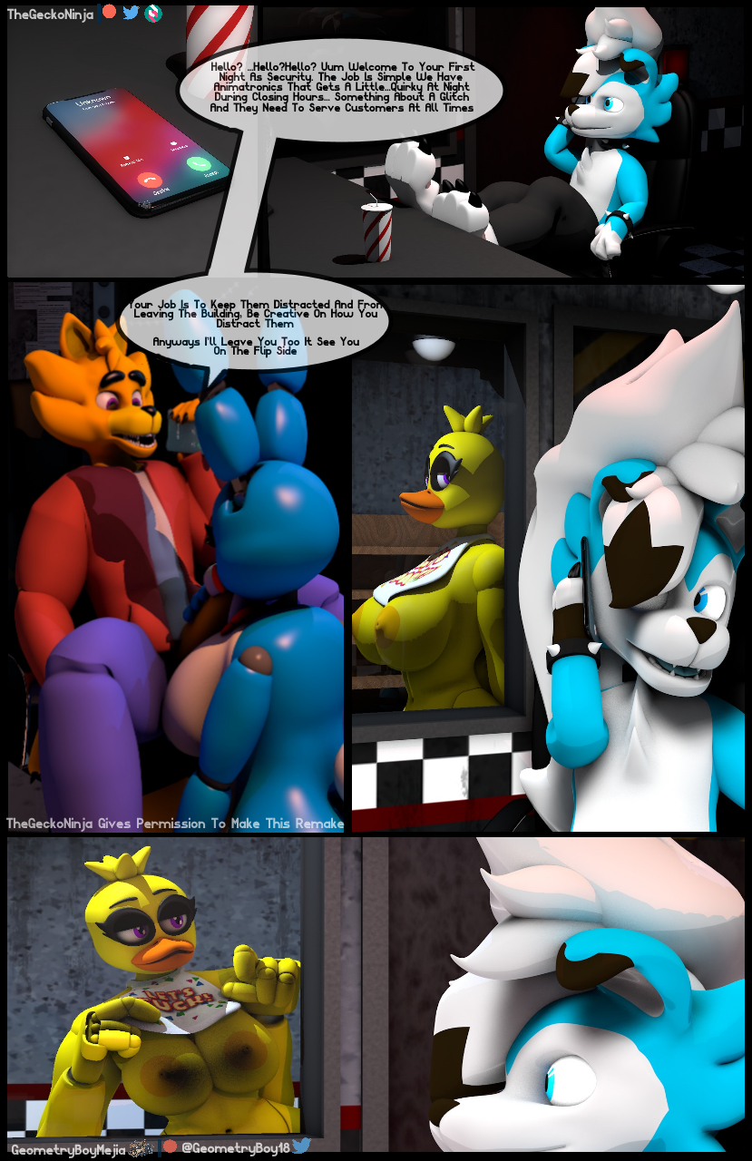 Rule34 - If it exists, there is porn of it  thegeckoninja, chica (fnaf),  toy bonnie (fnaf)  3875690