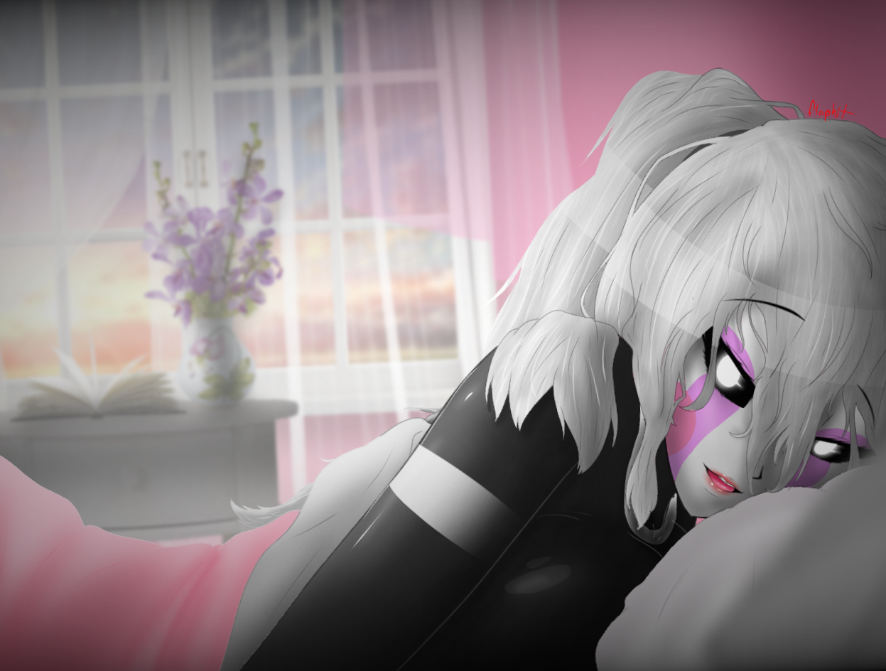puppet (fnaf), five nights in anime, bed, big breasts, fnia, morning, pov, puppet...