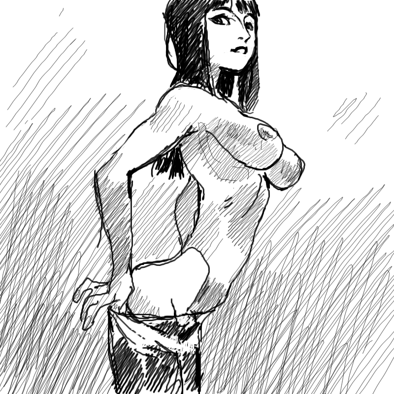 jjfrenchie, nico robin, one piece, tagme, female, female only, human, solo, 