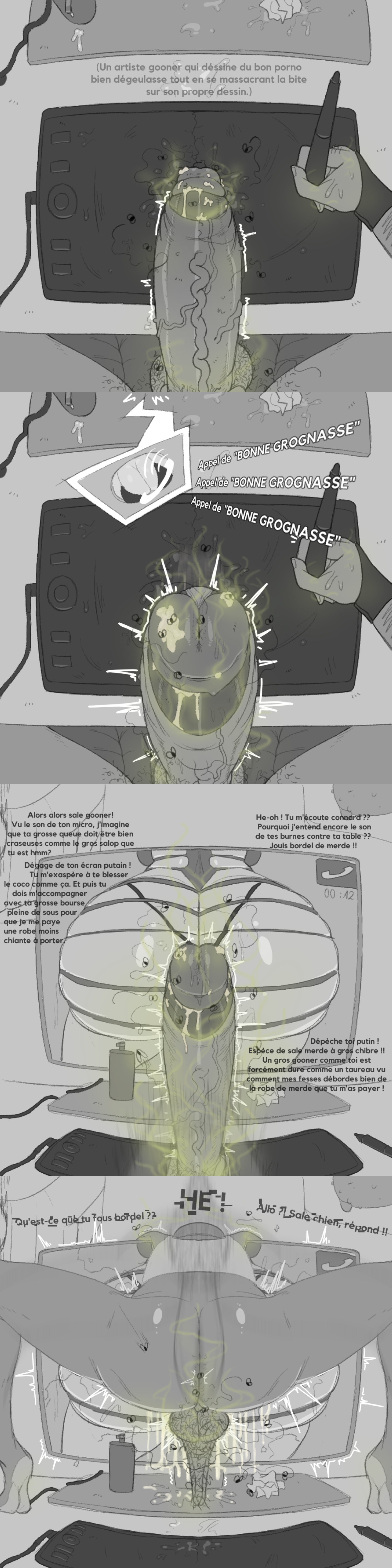 1boy 2025 agressive_masturbation almost_naked anonymous_artist artist ass baby_batter balls balls_clench big_ass big_cock big_dick big_penis bikini bikini_top breasts calling clenched_balls clenched_feet comic cumshot drawing erection fapping fat_ass fat_cock fat_dick fat_penis fat_tits female flies_for_smell french_text glitching graphic_tablet hairy hairy_balls huge_ass huge_cock implied_sex insult male male_only masturbation monochrome penis pov precum pumping_cum revealing_clothes self_upload sex sex_on_desk sitting smegma smelly smelly_armpits smelly_balls smelly_cock smelly_penis stinky stinky_penis stroking_penis tagme testicles testicles_clench throbbing_penis used_tissue veins_on_dick weird_positions