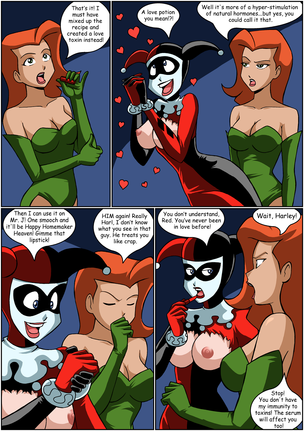 Poison ivy and harley quinn comic porn