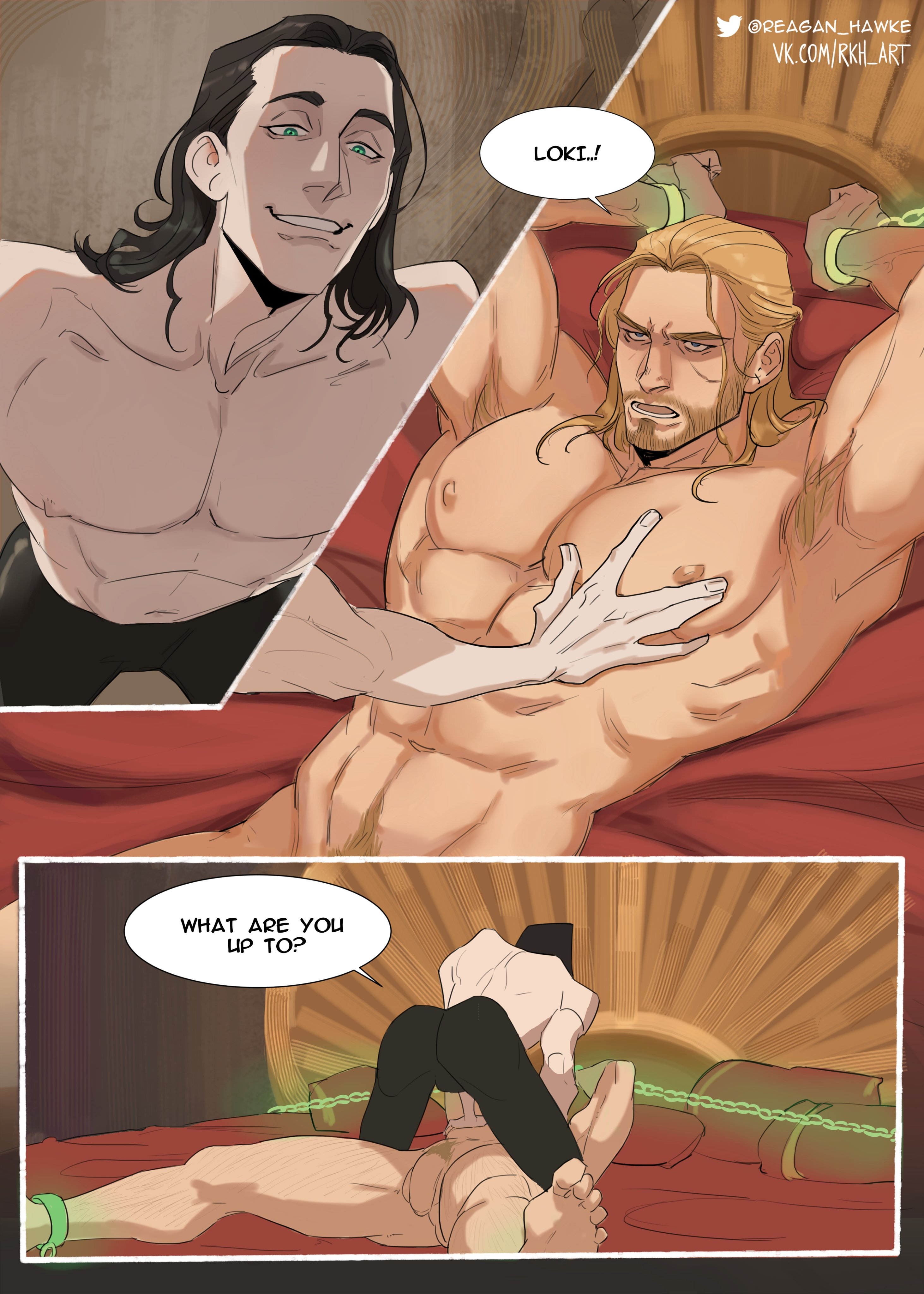 Loki and thor gay porn comic