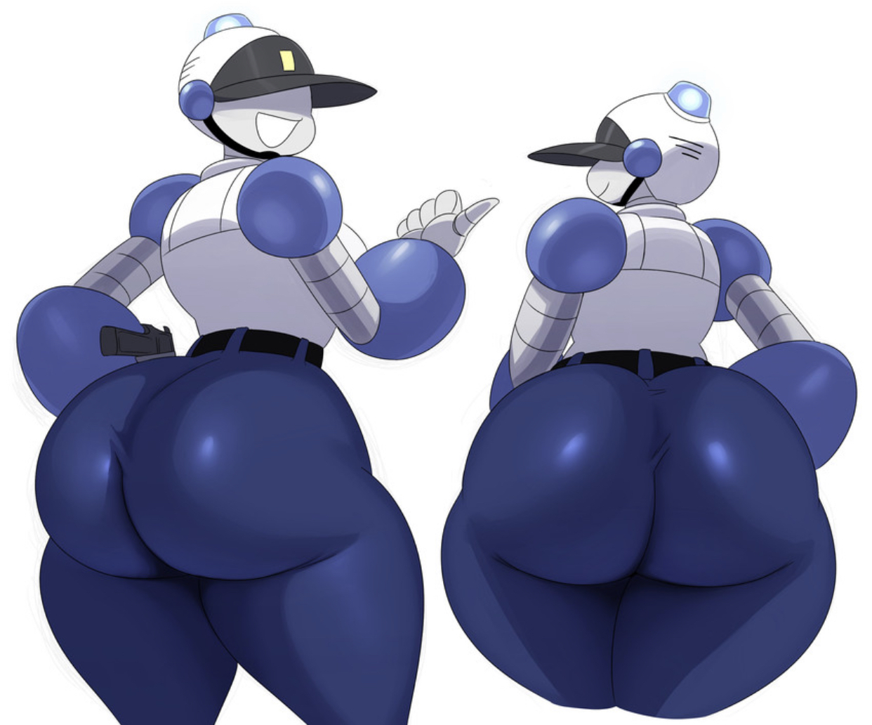 sssonic2, white background, 1girls, ass, ass focus, back view, big ass, big...