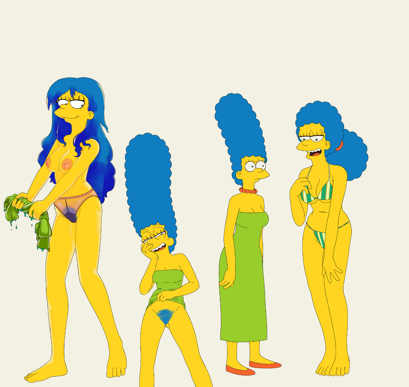 drockdraw, marge simpson, the simpsons, breasts, pussy.