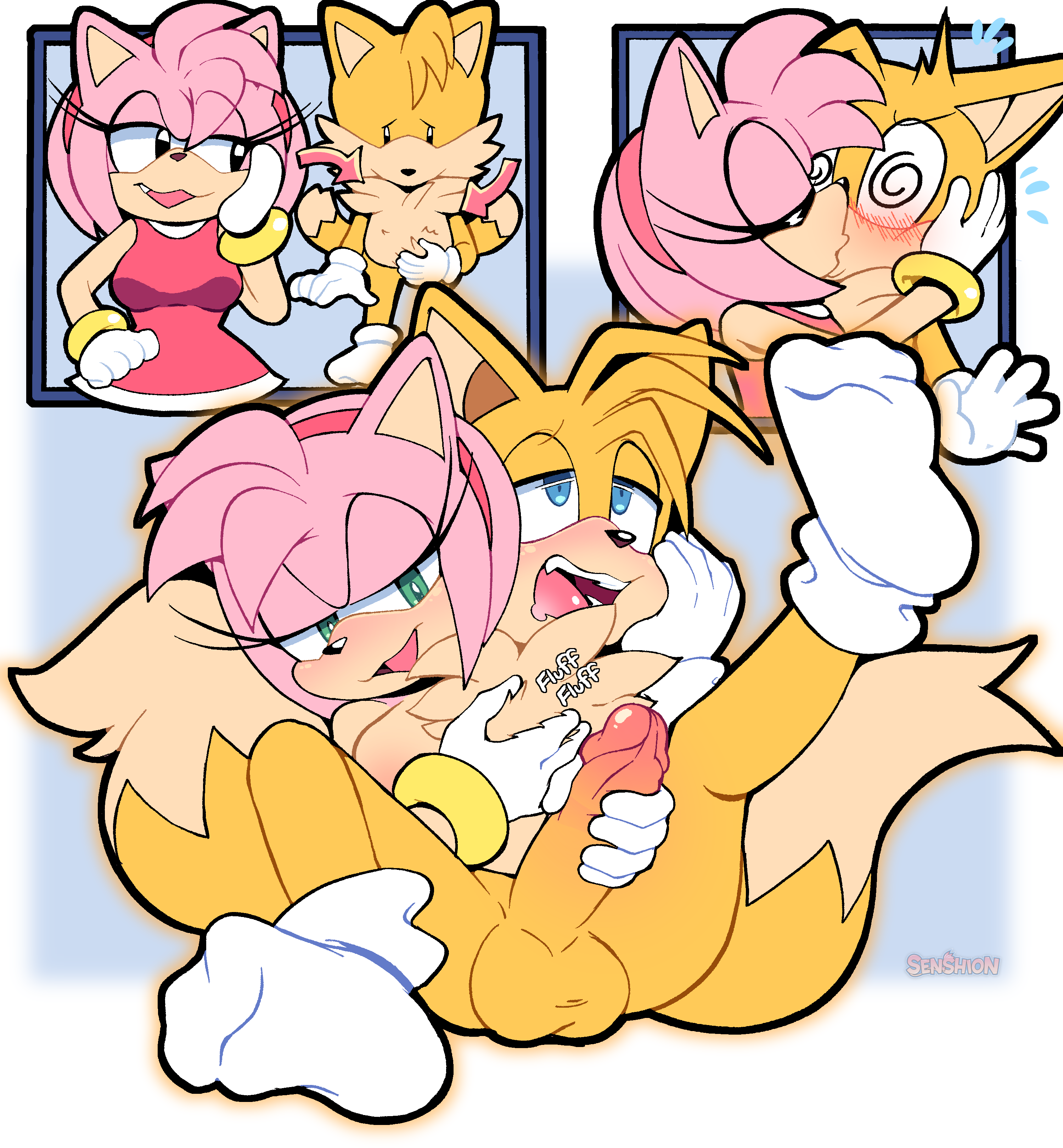 Rule34 - If it exists, there is porn of it  senshion, amy rose, tails   5441963