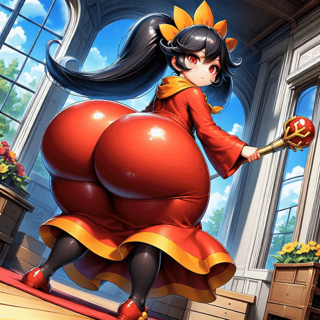 1girls 3rd_party_edit ai_animation ai_generated animated ashley_(warioware) ass ass_focus flashing_panties large_ass shaking_ass shaking_butt solxam123 teasing_viewer twerking young