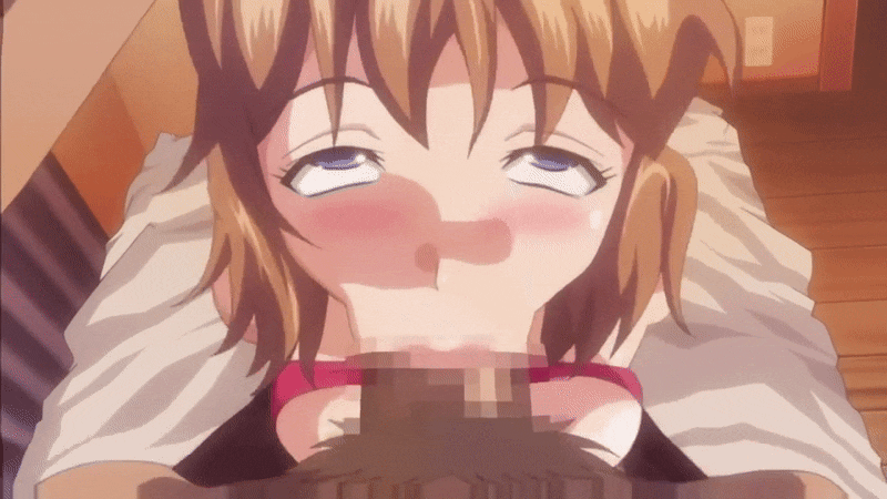 1girls :>= ahe_gao animated asaoka_masaru bare_shoulders blue_eyes bouncing_breasts brown_hair censored cheating cheating_girlfriend crying_with_eyes_open dark-skinned_male deepthroat diadem fellatio hinomoto_koharu kedamono-tachi_no_sumu_ie_de kneeling male_pubic_hair murakami_teruaki naughty_face netorare pleasure_face rolling_eyes throat_fuck