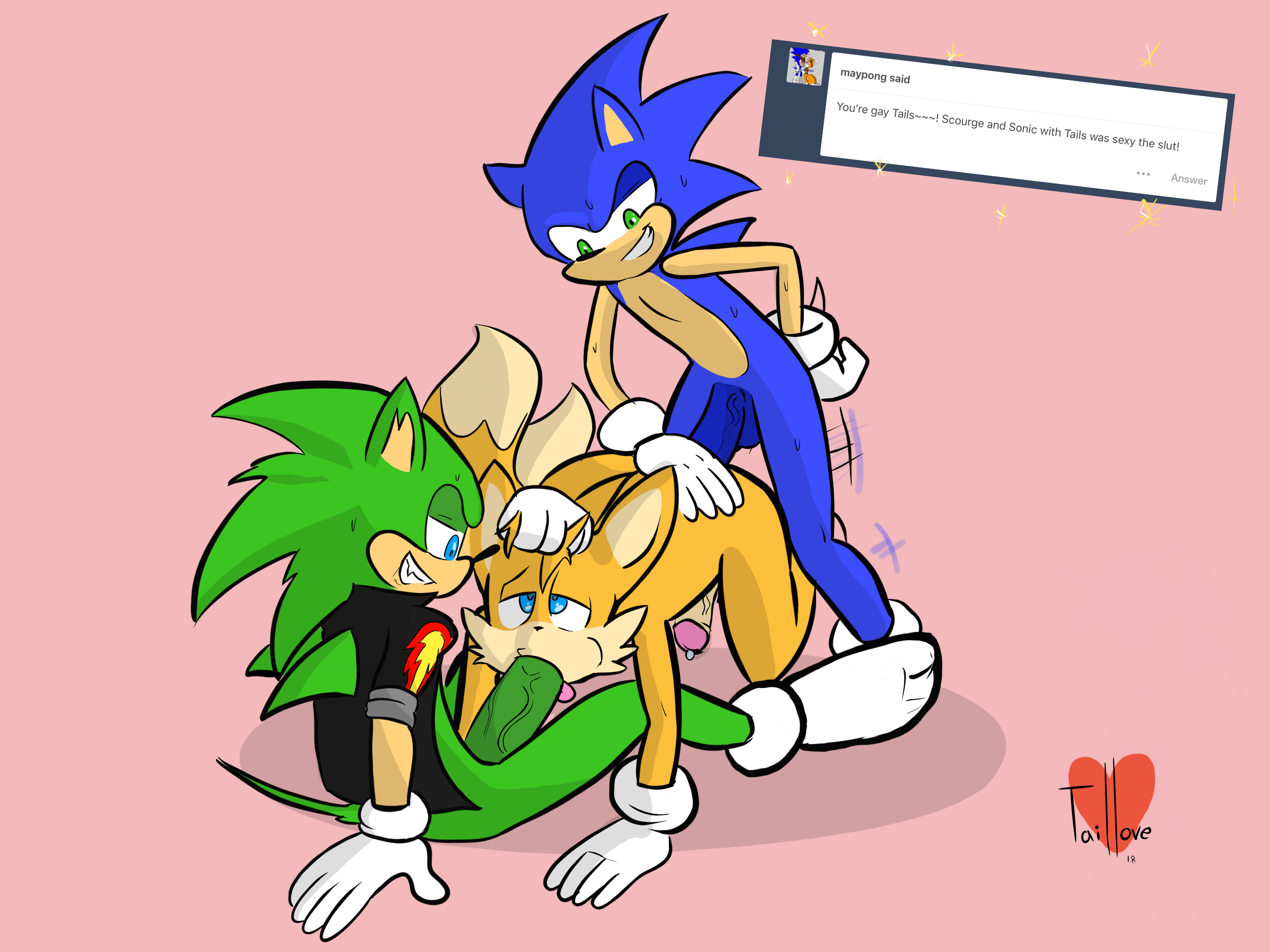 Sonic tails yaoi hentai фото 96