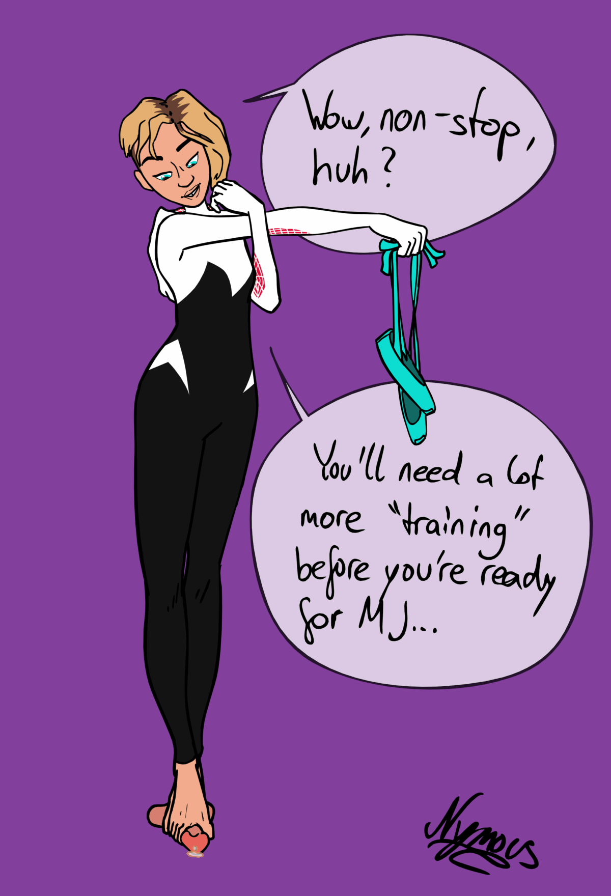 Spider gwen ballbusting