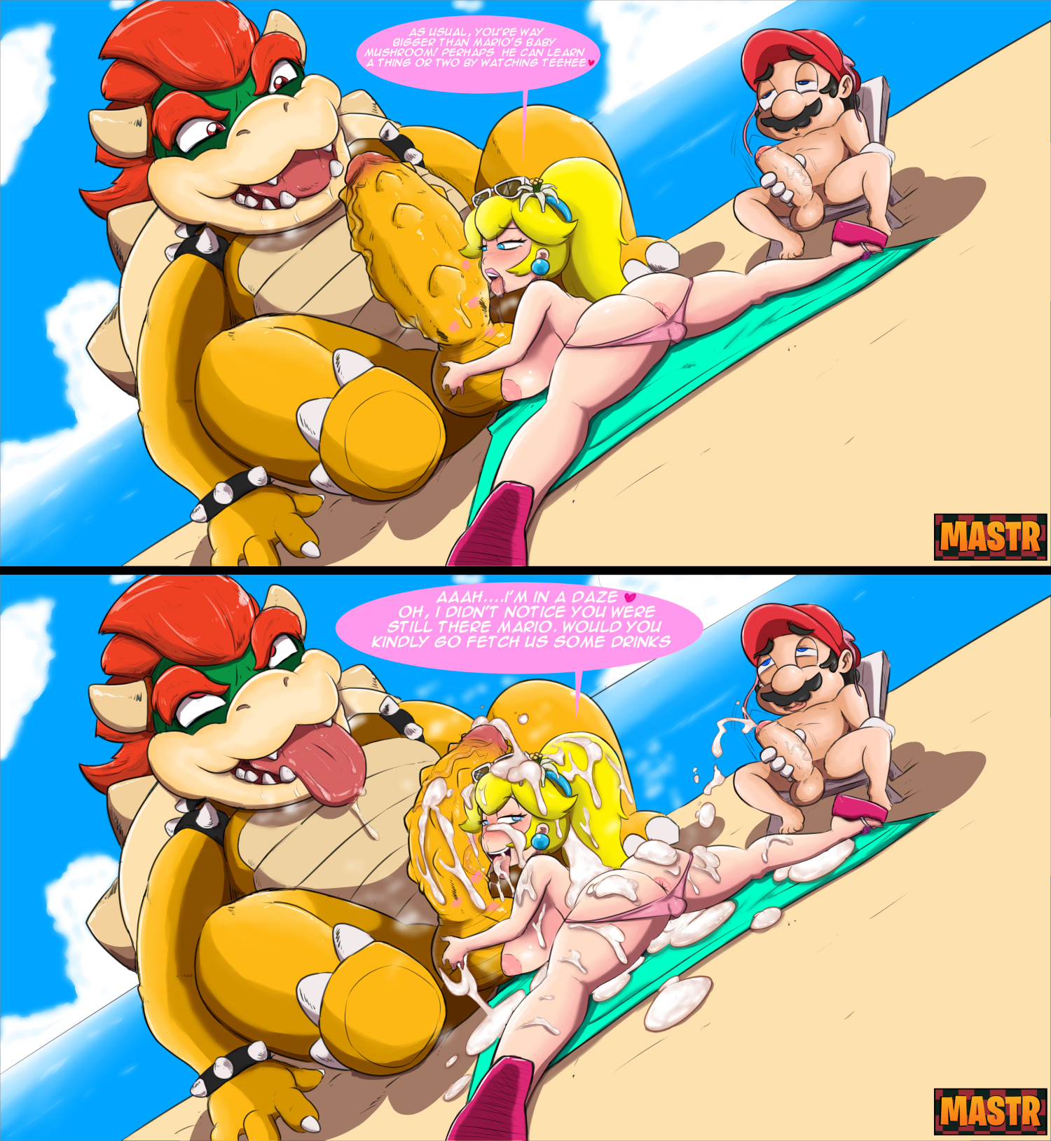 Bowser x peach rule 34